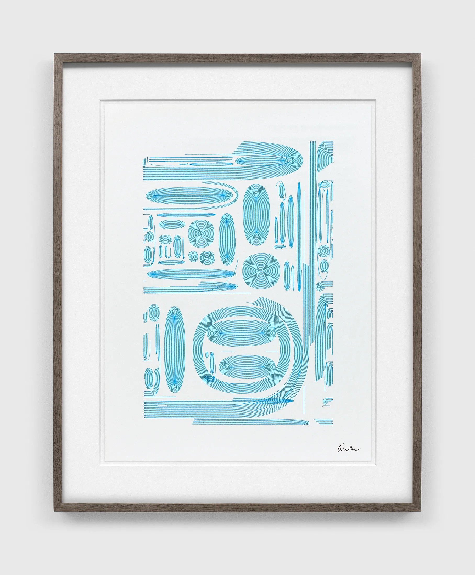 Lines Walking: Blue #1 (2021)