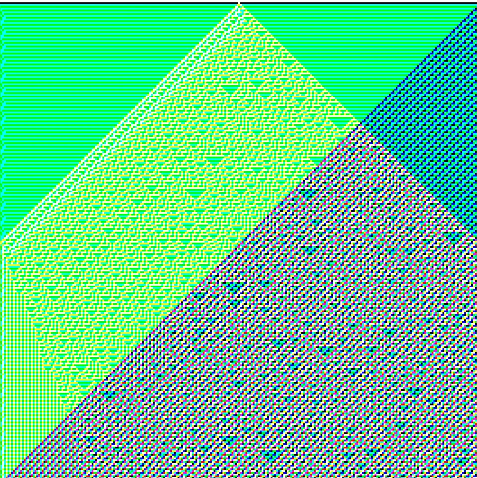 RGB Elementary Cellular Automaton #570, 2021. Ciphrd [fxhash](https://www.fxhash.xyz/gentk/1523)