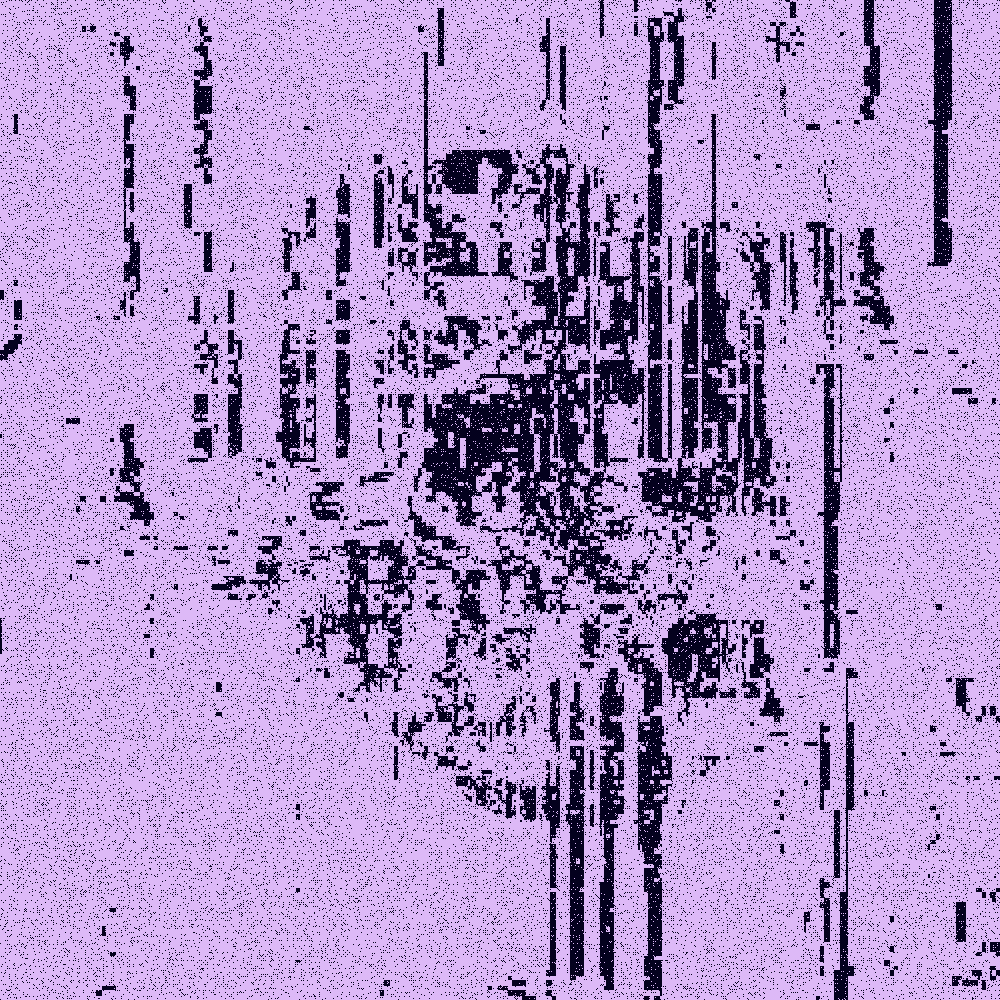 All that is left is ones and zeros