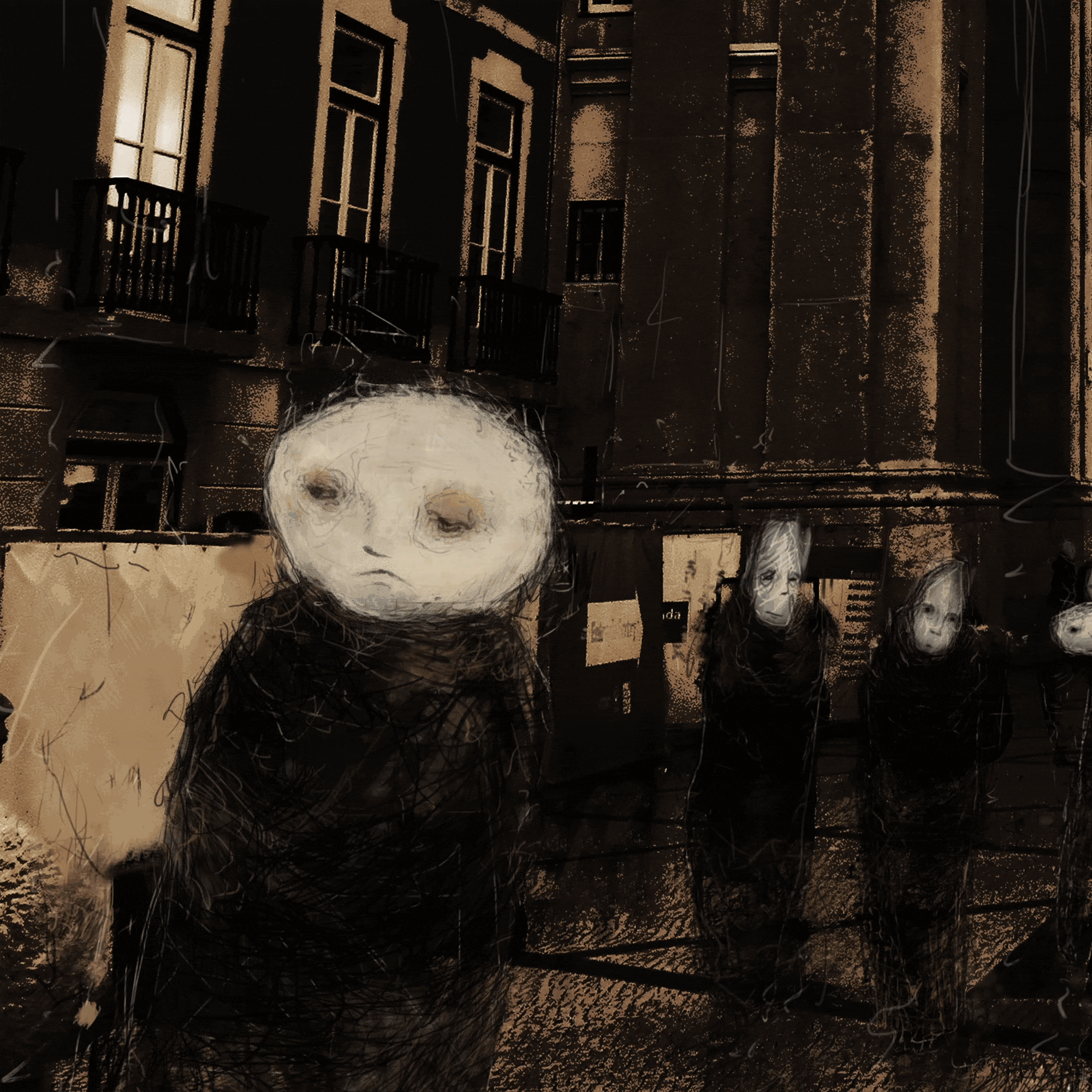 "Don’t remember…" is the third and the last animated detail of the piece named "Rua Augusta Arch". Scene is placed in Lisbon. "Mlibty Shadows" is a series that started with small sculptures back in 2013, but during the time evolved into something bigger. Check out my website for more!