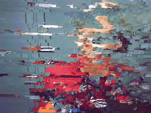 Harman's Android Plaza is a collection of digital artworks using a specially formulated algorithm. Within the corruption of the digital image, there is a breaking up of the information, which leaves the viewer to interpret the space between abstraction and figuration. He then digitally paints elements of the composition referencing Richter whilst the mangled figuration echoes Francis Bacon and Frank Auerbach