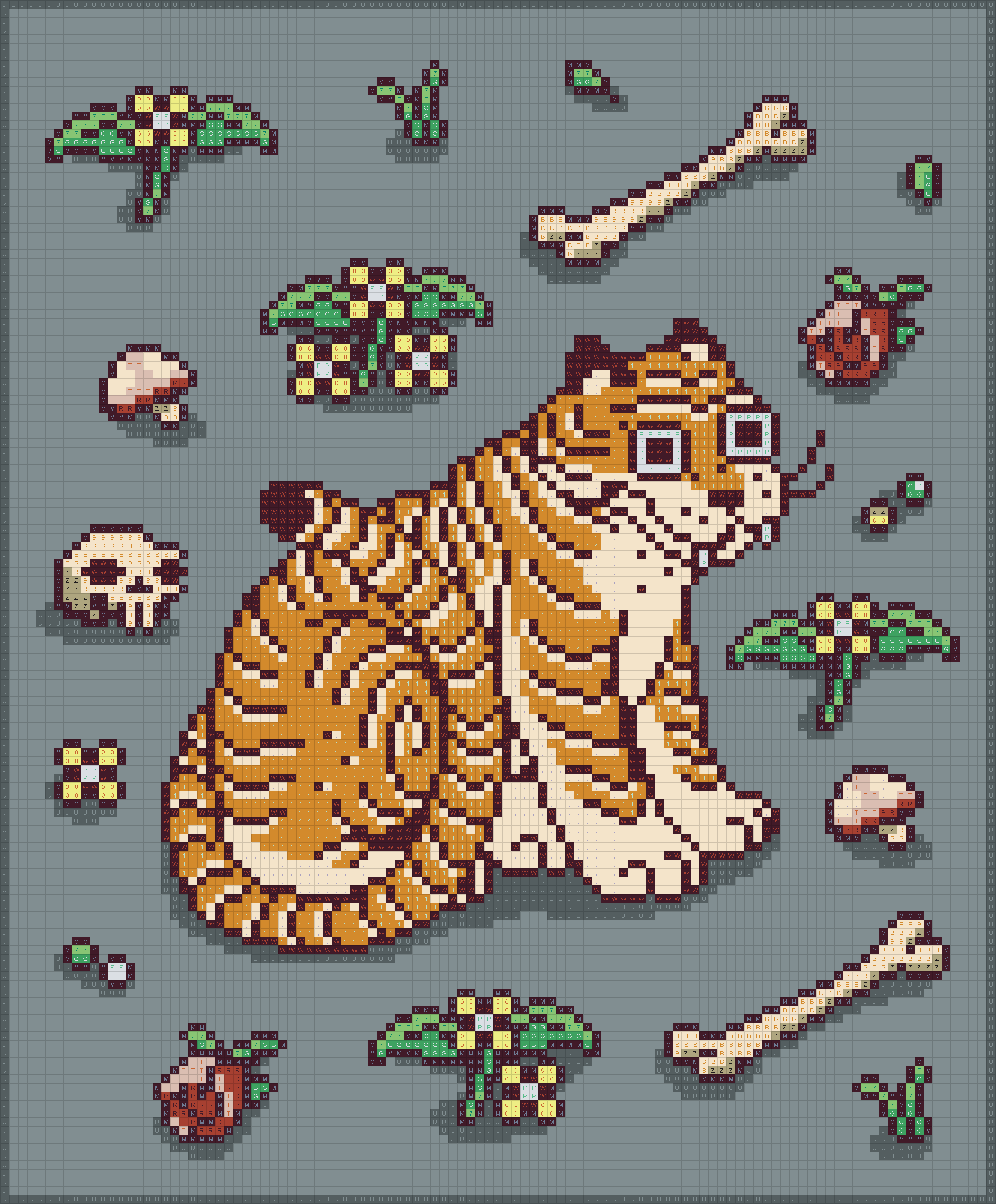 BEHEADED explores the lore of the Tigerbob and Gossamer Rozen universe in two forms. The beheaded tiger debuted on the cover of Gossamer’s self-published zine, Grimoire (2019).

BEHEADED (SELF-PORTRAIT) is an expression of the artist’s reflection on the 14-month period starting the Tigerbob brand and beyond. The mystical female character is one of many who appear adjacent with Tigerbob in the Tigerbob Bestiary collection. Colored pencil and ink are Gossamer’s primary traditional illustrative medium.

BEHEADED (ITERATION 2) begins to address the mysterious and explicit central narrative about Tigerbob’s separated head and body. Part of the "Iteration" series, this piece was made in Google Sheets and uses conditional formatting across multiple animated panels. Colors were sampled from BEHEADED (SELF PORTRAIT).

Both pieces are inspired by arcane topics including grimoires (books of magic), tarot cards, sigils, automatic writing, and bestiaries (collections of beasts and the natural world) that exist in current and prior work. For Gossamer, art is a type of healing magic that comes directly from the mind and manifests into the world, taking many forms.

The narrative of Tigerbob exists in the Tigerbob Genesis collection, the Tigerbob Concepts & Myths collection, and the Tigerbob Bestiary collection of NFTs. Further explorations occur in physical works such as tapestries, tattoos, sculpture, wearable art and more.