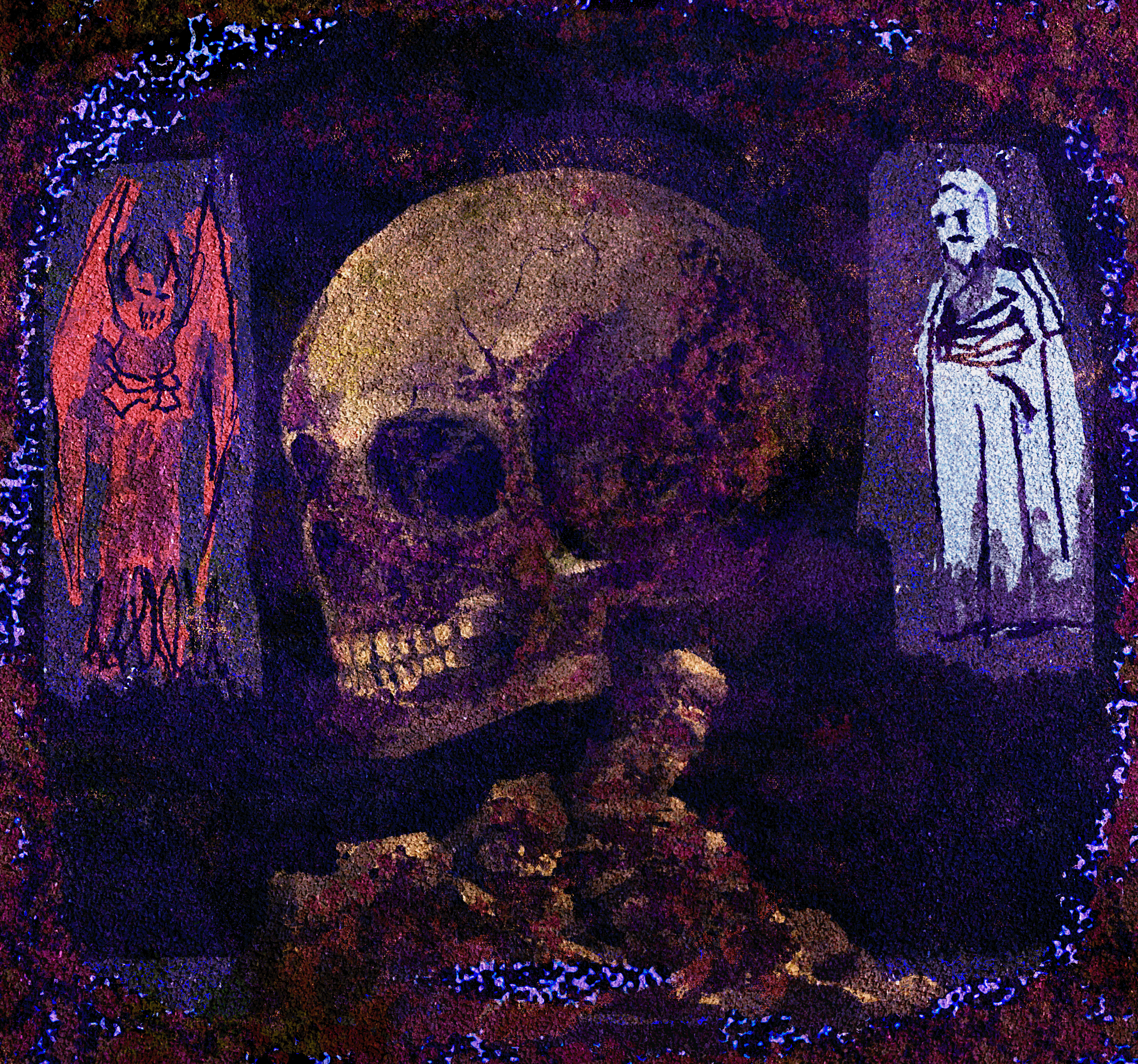 "Within every man rages a silent war, where good and evil tug at the soul like two ends of a fraying rope."