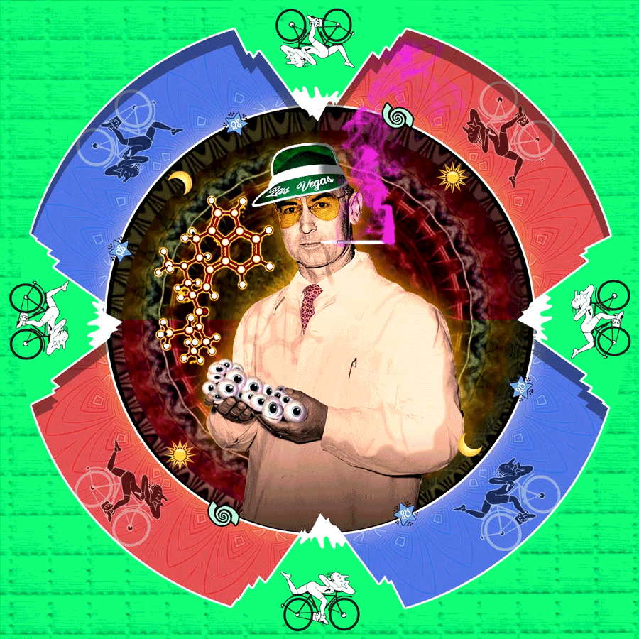 I was completely astonished by the beauty of nature. Our eyes see just a small fraction of the light in the world. It is a trick to make a colored world, which does not exist outside of human beings.
Animated Collage, GIF, 31.3Mo, 900x900pixels