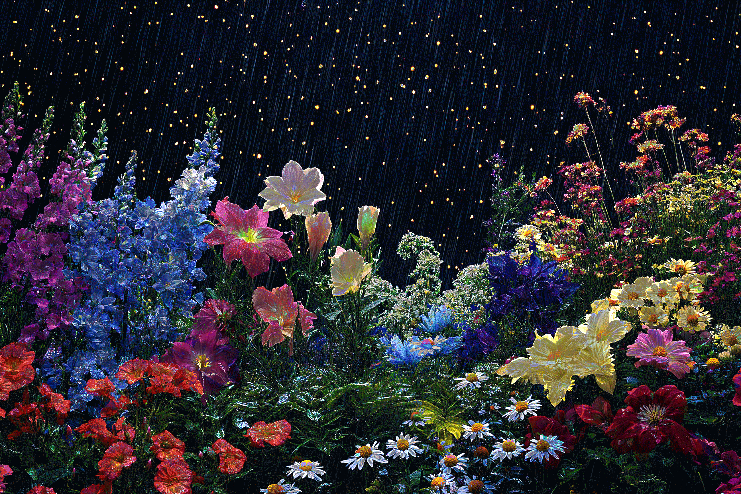 This piece continues to evolve Jennifer Panepinto’s exploration of a signature glitch aesthetic—an emotional language that reflects how she experiences the world. Created using Midjourney AI and Adobe Photoshop, the work is inspired by flowers at night, reimagined through layered digital distortions. For Panepinto, glitch represents the fragmented, vibrating nature of existence—life as a series of anxious, shifting frames. The visual foundation is rooted in her childhood memories of three seventeenth-century Dutch flower paintings that hung in her grandparents’ home. She was captivated by their delicate balance of light and shadow and the quiet melancholy they evoked. Through glitch, she seeks to modernize that classical stillness, infusing it with motion and digital tension. This work is part of Vibism, a web3 art movement dedicated to exploring the unseen—energy, intuition, and the internal landscape. Jennifer Panepinto, also known as QuantumSpirit, is a visual artist who fuses analog and digital processes, working across mediums from Polaroid photography to AI-generated art. Her practice draws from her lived experiences with mental health, and often explores metaphysical themes, using visual elements like rainbows to represent both clarity and distortion. The dreamlike quality of her work reflects a deeper inquiry into perception, memory, and consciousness.