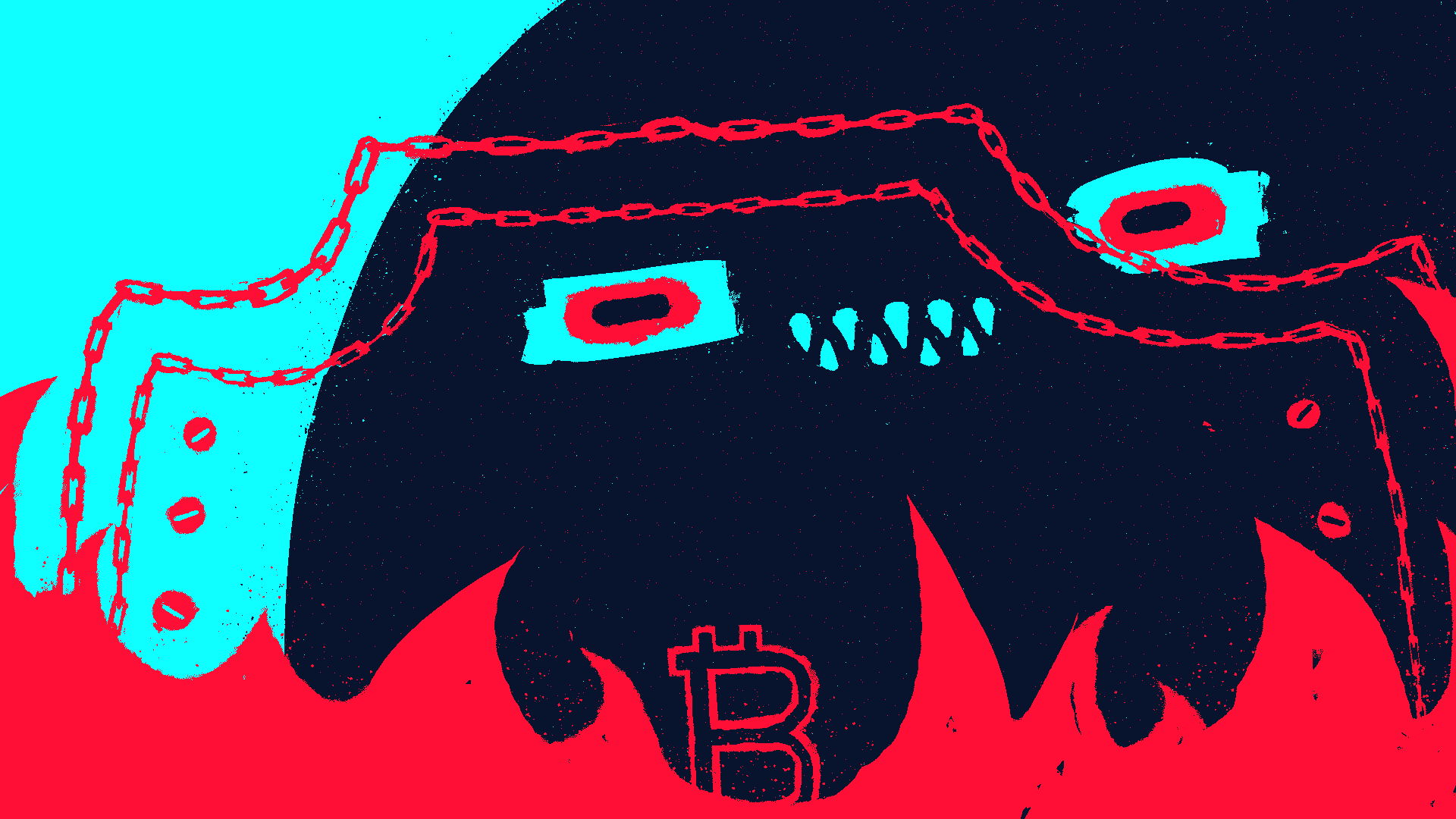 Bitcoin Protestors by XCOPY