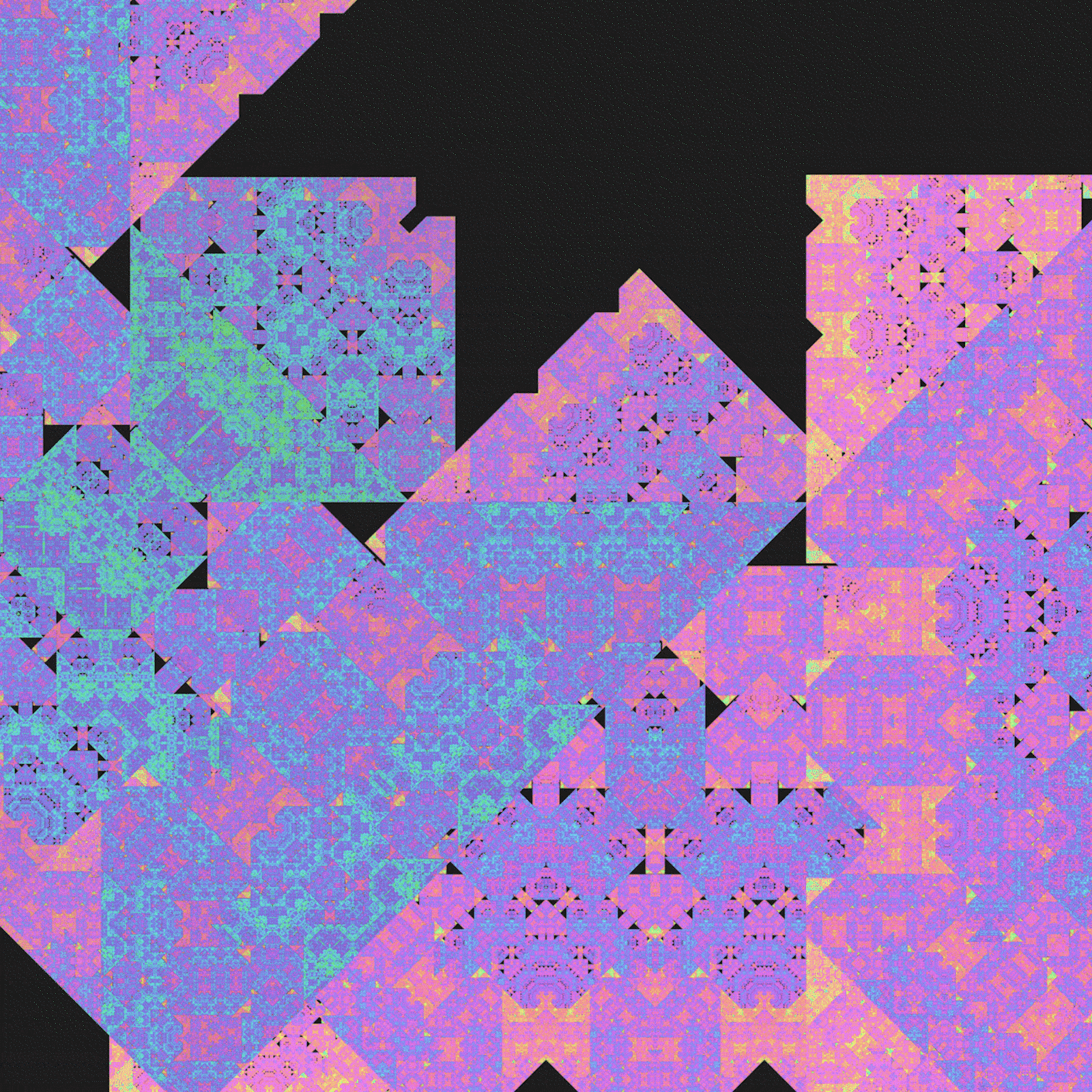 Part of the series The Infidelity Of Color. A series that explores how the speed and positioning of elements can alter our perception of colors and movements.  
Size: 1600x1600px - 9 frames - 10,3Mb