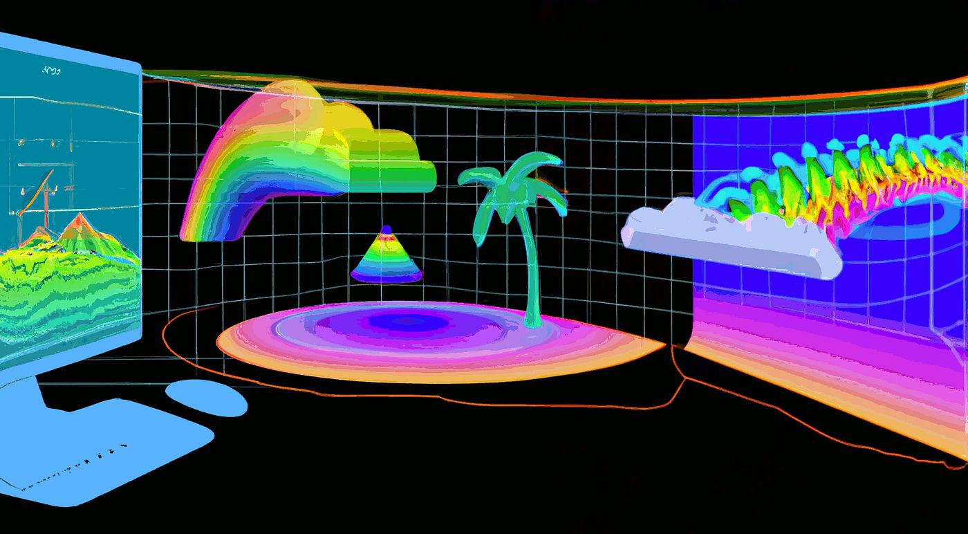 computer landscape by Canek Zapata | Verse