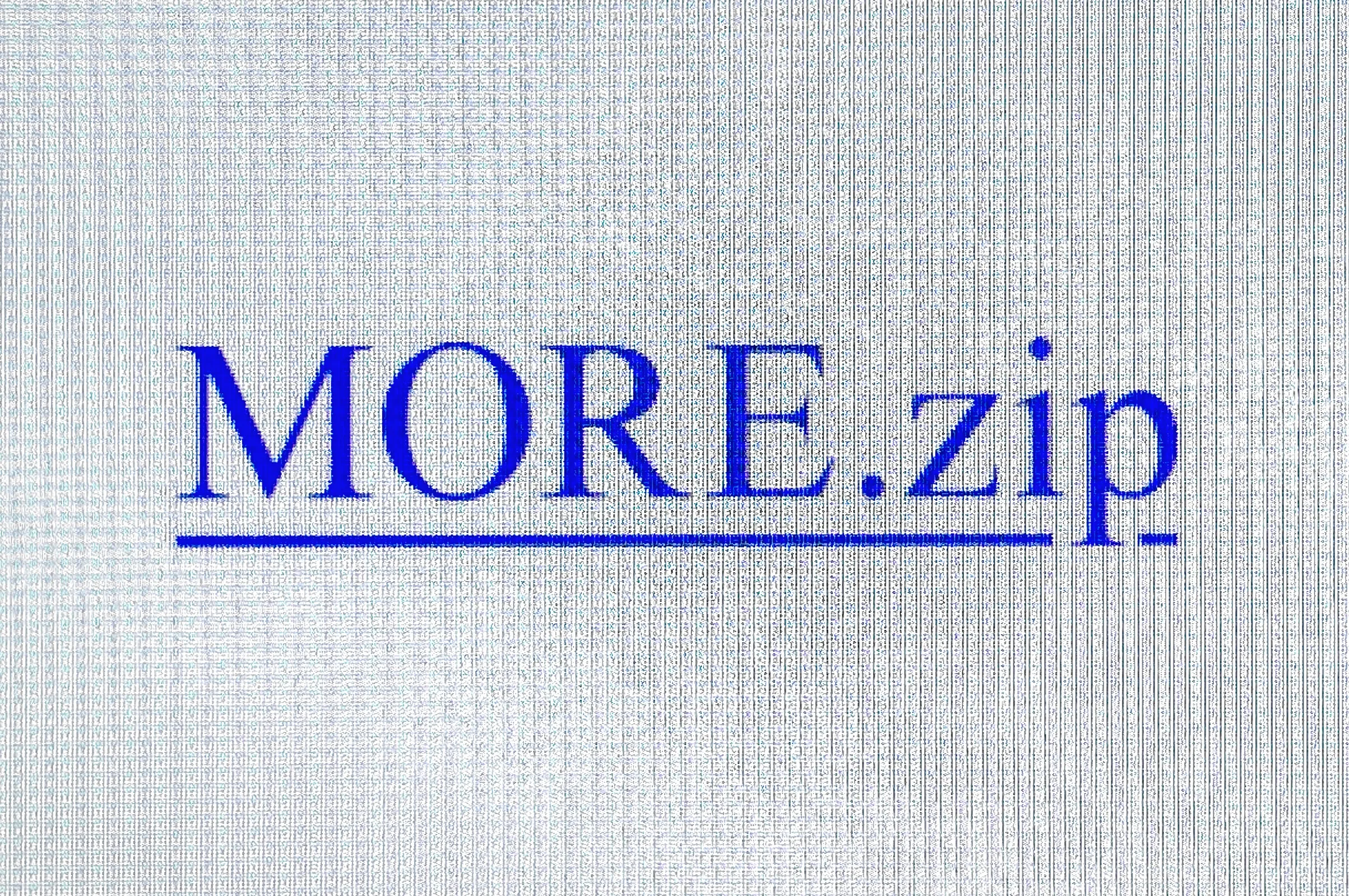 Preview of exhibition named "MORE.zip"