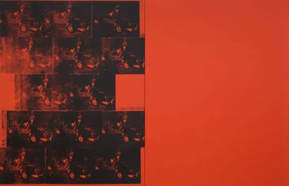 Andy Warhol, *Orange Car Crash Fourteen Times*, 1963.