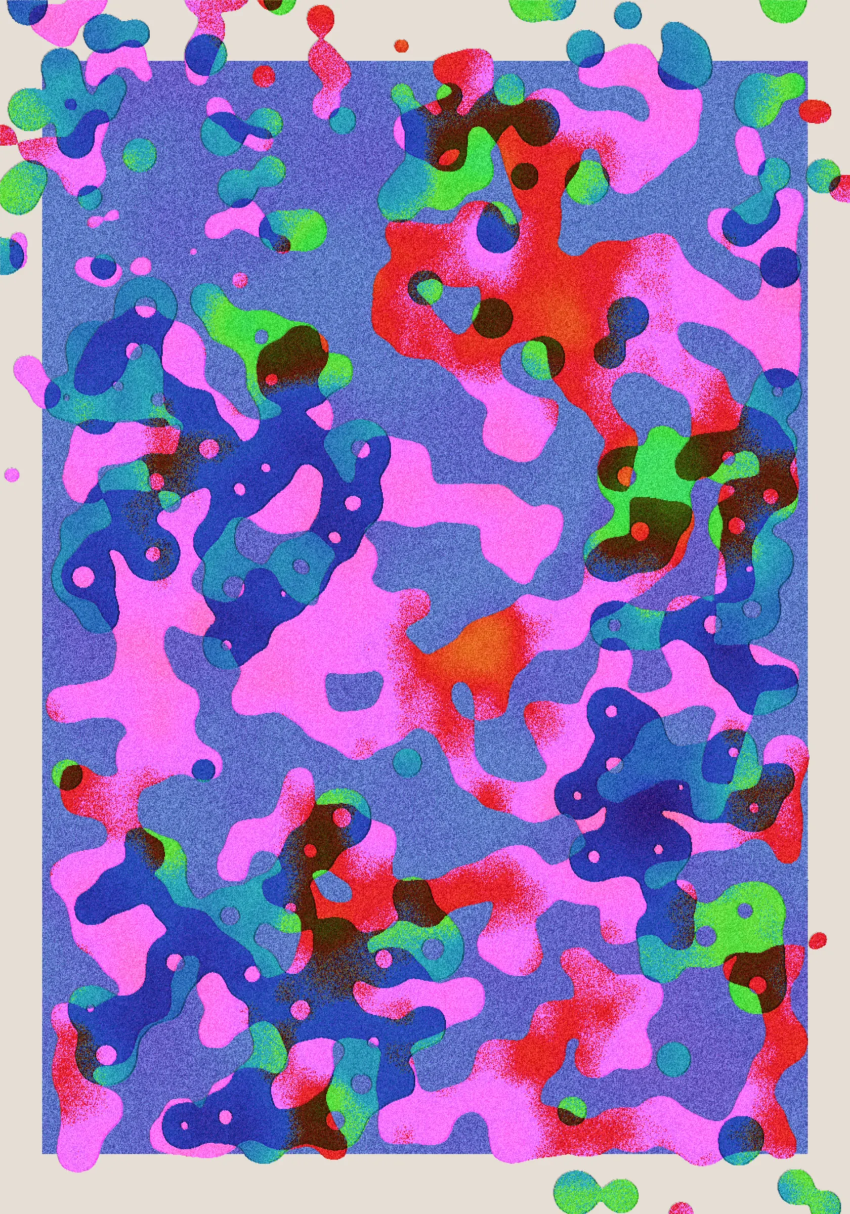 Coral reefs, renowned for their breathtaking beauty, play a vital role as habitats for a diverse array of marine life. However, in recent years, these ecosystems are increasingly threatened by coral bleaching, a phenomenon exacerbated by global warming. Bleaching occurs when corals lose the algae living in their tissues, leading to a whitened state that can ultimately result in the demise of the reef structure itself.This piece employs generative art, a form created through computer algorithms, to visually interrogate the majestic beauty of coral reefs and the environmental challenges they face. The artwork juxtaposes the vibrant colors of healthy corals against the stark whiteness of bleached corals, mirroring the current state of real-world reefs. This contrast not only highlights the aesthetic beauty of the corals but also underscores the urgency of the environmental issues they face. By viewing "Coral Colours," spectators are invited to confront the ongoing reality of coral bleaching and to spark an awareness of environmental issues. A portion of the proceeds from this work supports the research at the Okinawa Institute of Science and Technology (OIST), where significant efforts are dedicated to the study and protection of coral reefs and marine life.