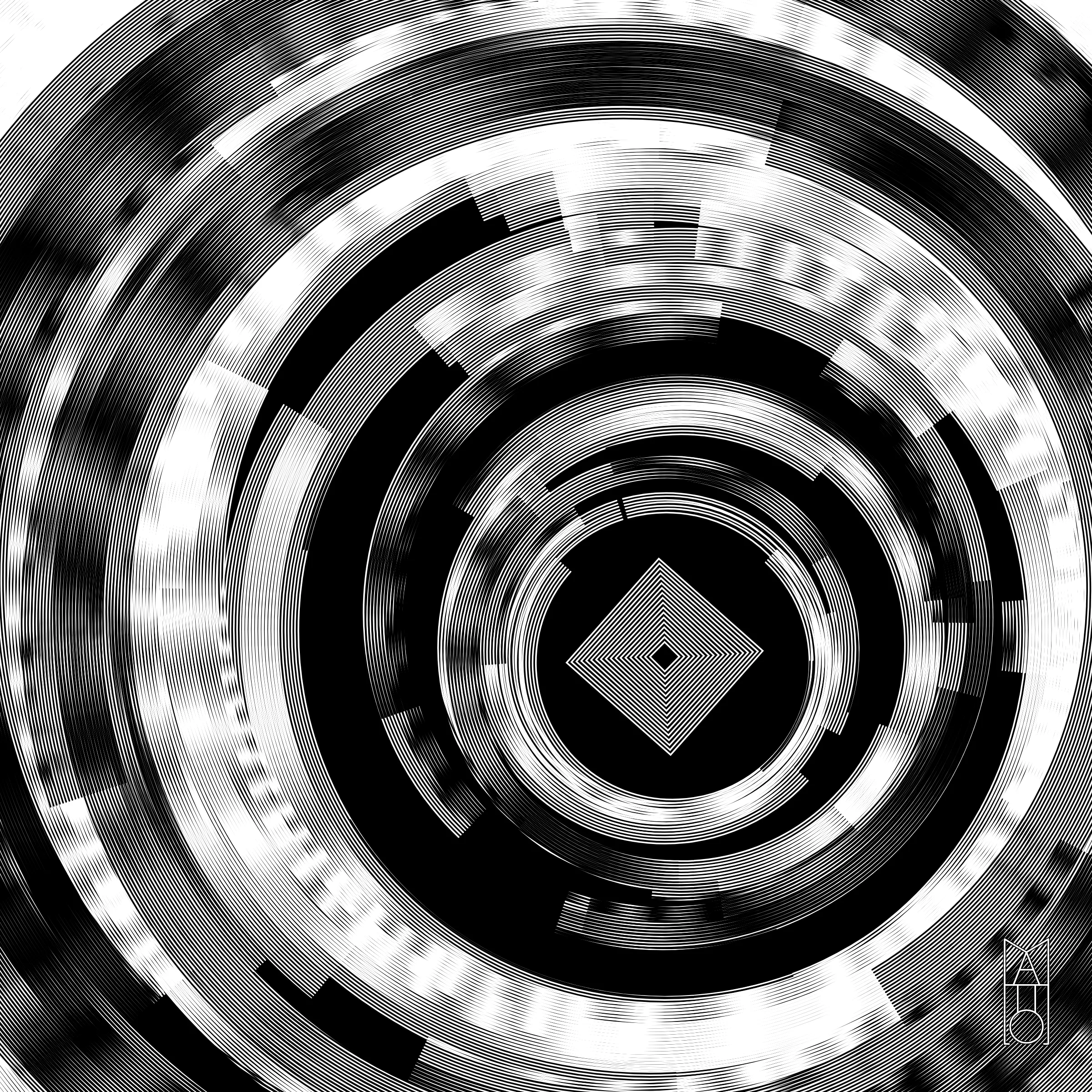 I find myself in a world of chaos and turbulence, of confusion and disorder. At the still point, I—or perhaps we—find ourselves, yet we are never truly still. This work is both a meditation and a portrait of modern awareness: an algorithmic reflection on the search for calm within uncertainty.

The title echoes a line from T.S. Eliot’s Four Quartets, which contemplates presence within time and the dance of the living moment.