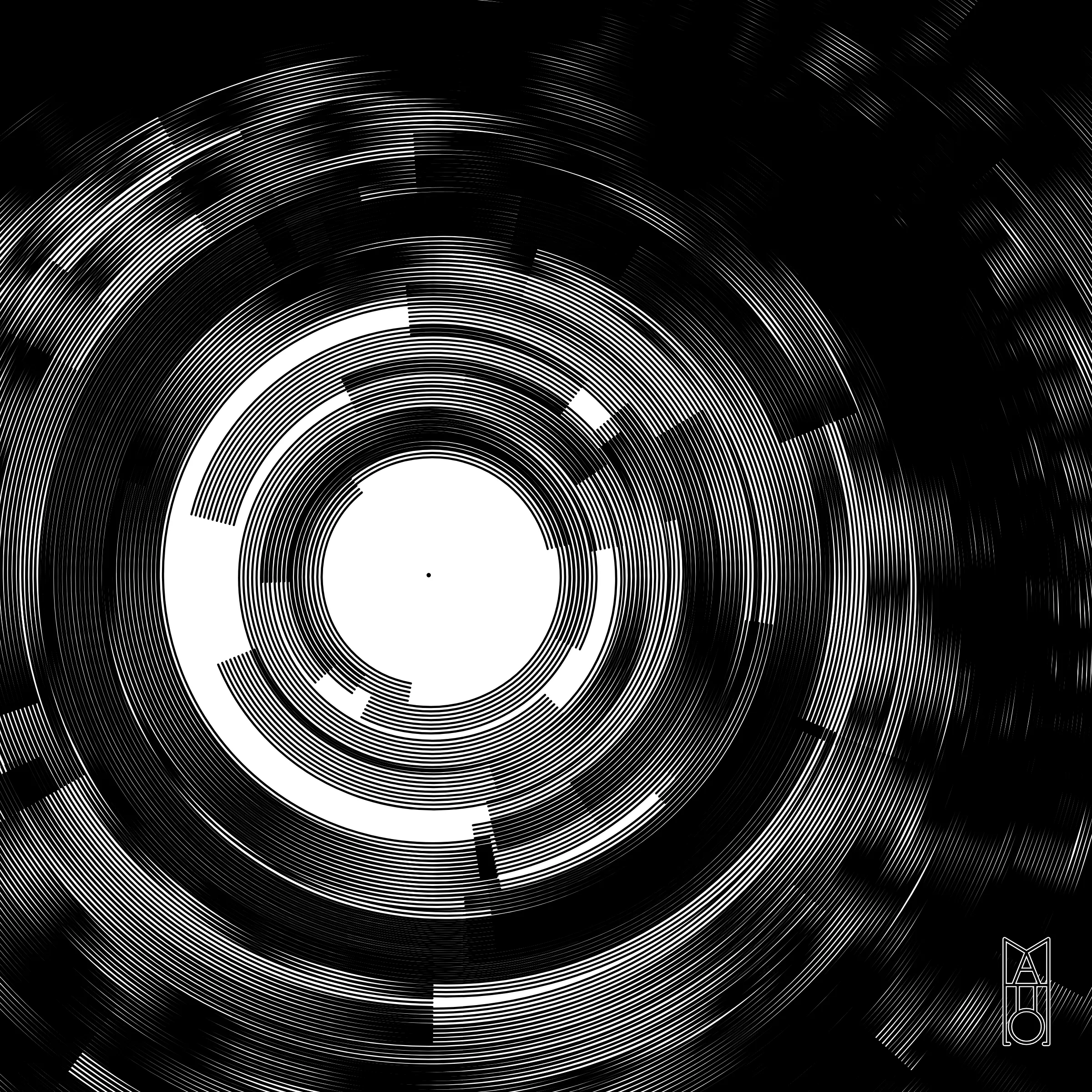 I find myself in a world of chaos and turbulence, of confusion and disorder. At the still point, I—or perhaps we—find ourselves, yet we are never truly still. This work is both a meditation and a portrait of modern awareness: an algorithmic reflection on the search for calm within uncertainty.

The title echoes a line from T.S. Eliot’s Four Quartets, which contemplates presence within time and the dance of the living moment.