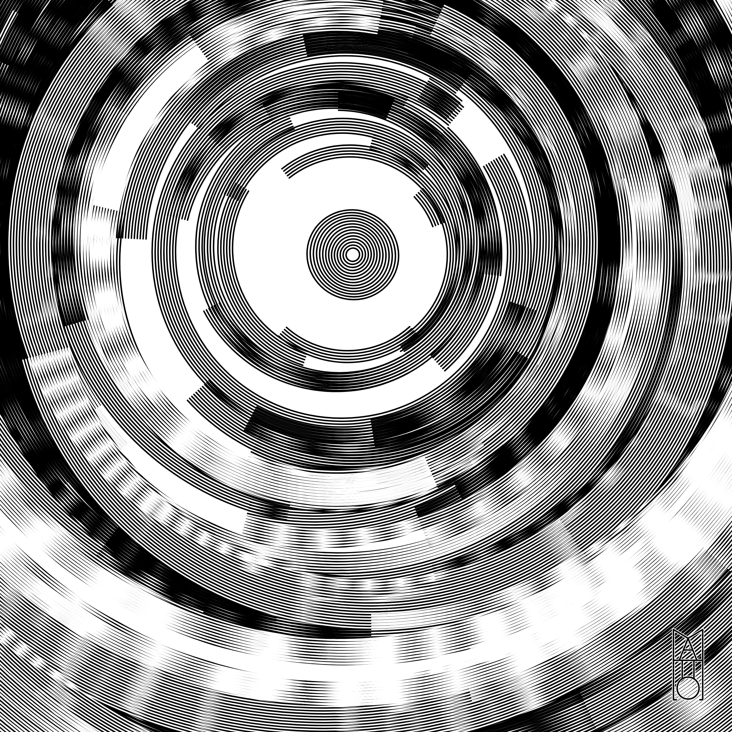 I find myself in a world of chaos and turbulence, of confusion and disorder. At the still point, I—or perhaps we—find ourselves, yet we are never truly still. This work is both a meditation and a portrait of modern awareness: an algorithmic reflection on the search for calm within uncertainty.

The title echoes a line from T.S. Eliot’s Four Quartets, which contemplates presence within time and the dance of the living moment.