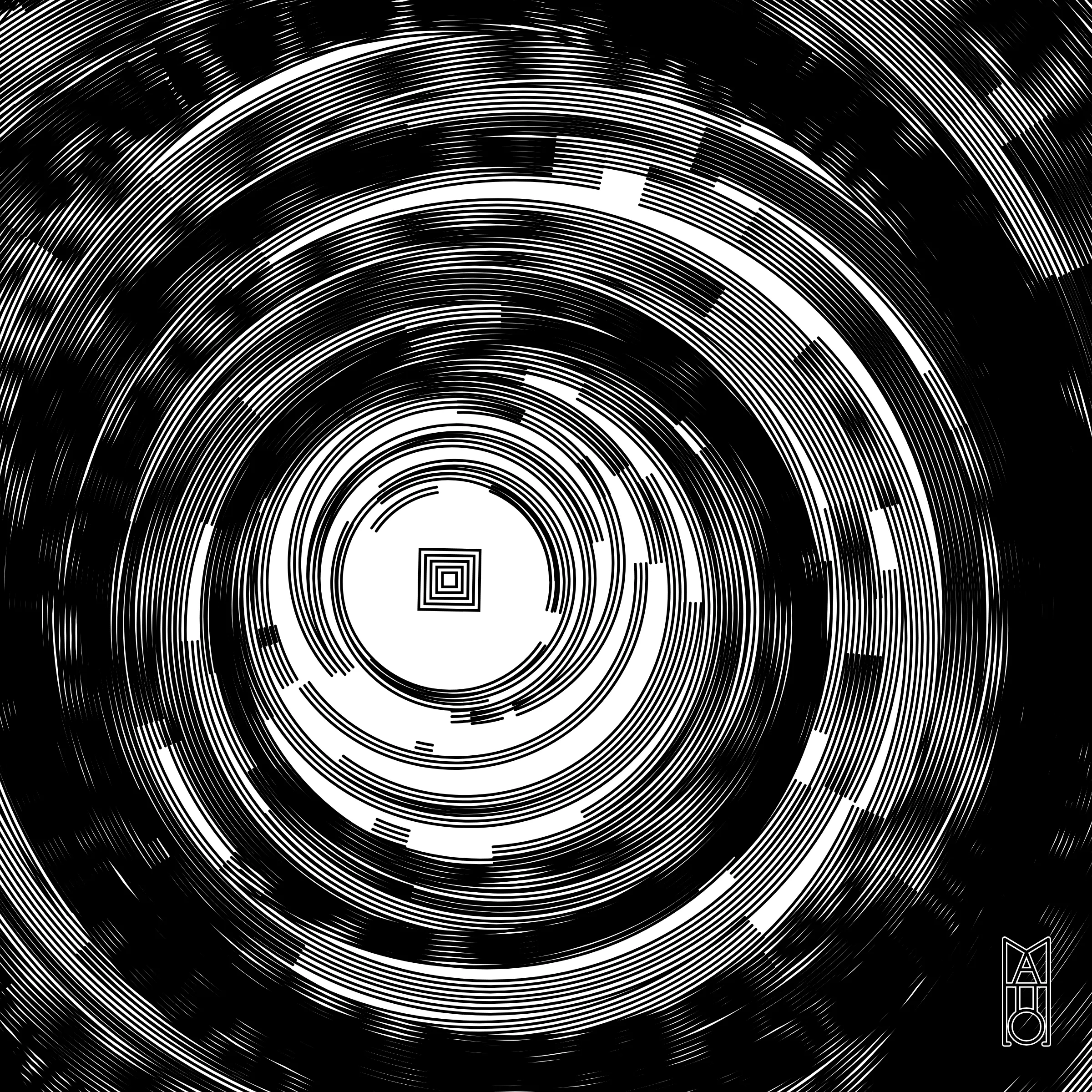 I find myself in a world of chaos and turbulence, of confusion and disorder. At the still point, I—or perhaps we—find ourselves, yet we are never truly still. This work is both a meditation and a portrait of modern awareness: an algorithmic reflection on the search for calm within uncertainty.

The title echoes a line from T.S. Eliot’s Four Quartets, which contemplates presence within time and the dance of the living moment.