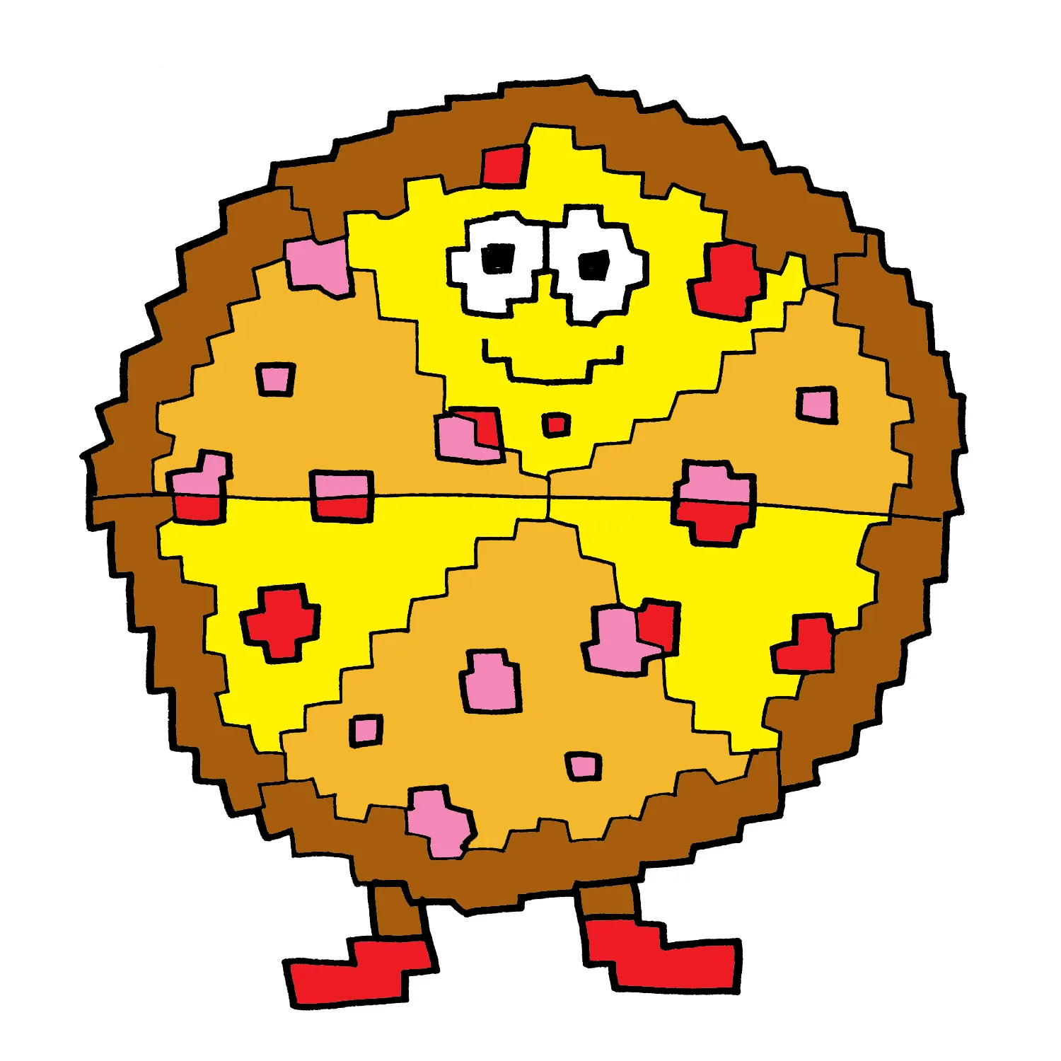 Pixel Pie by Jon Burgerman