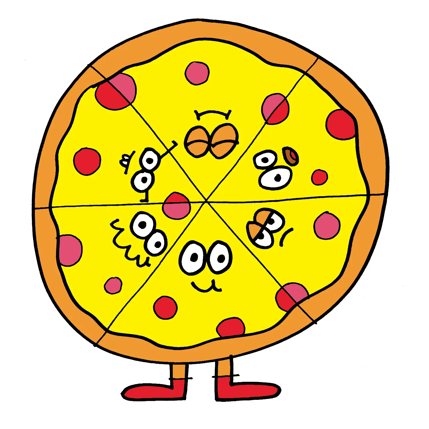 Mood Swing Pie by Jon Burgerman