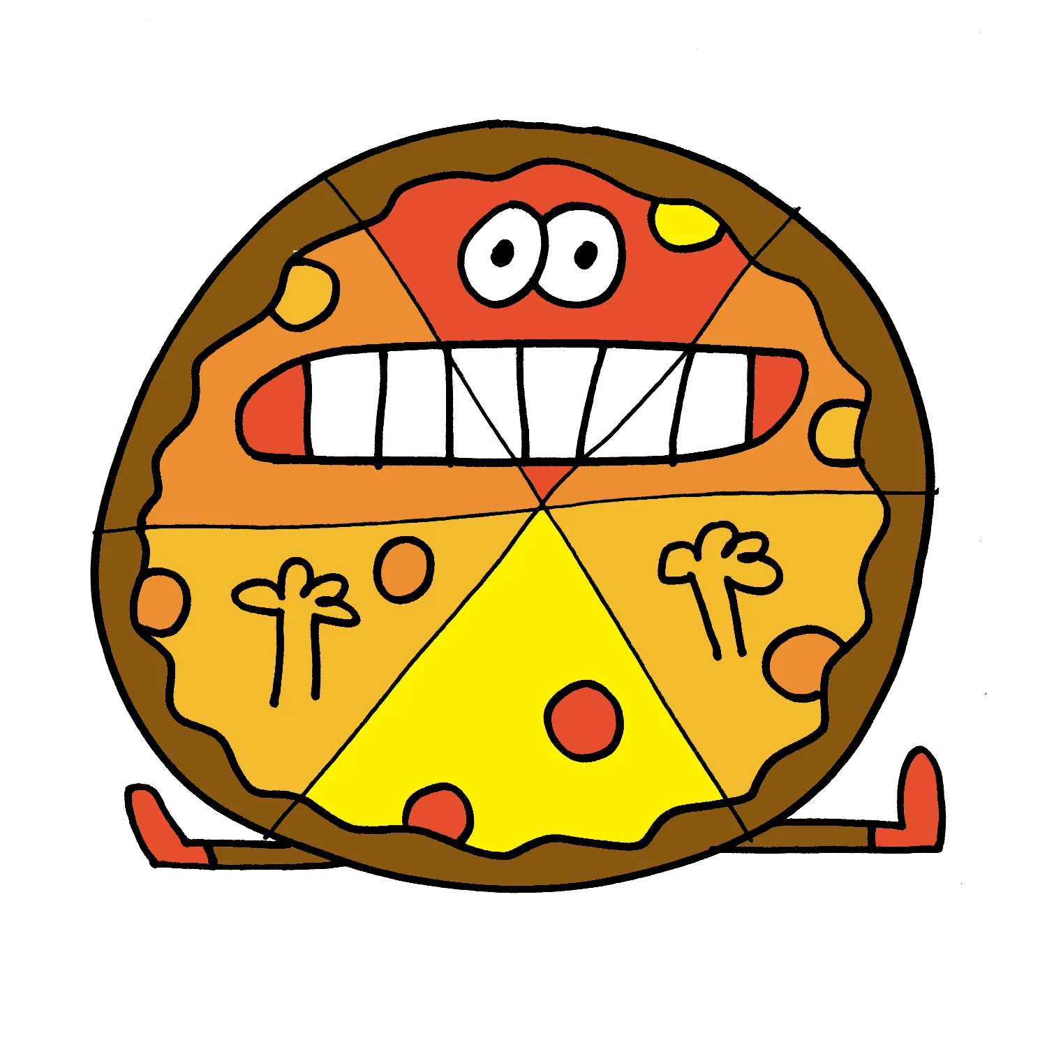 Anxiety Pie by Jon Burgerman
