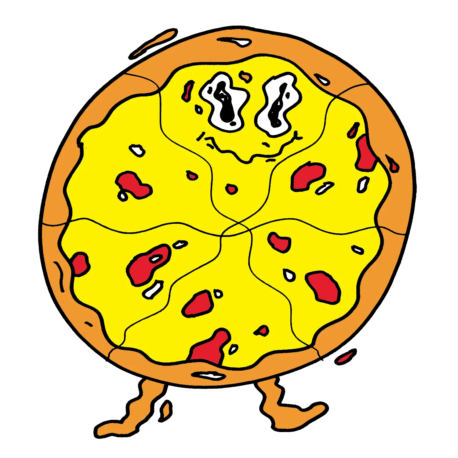 Bottom of the Swimming Pool Pie by Jon Burgerman