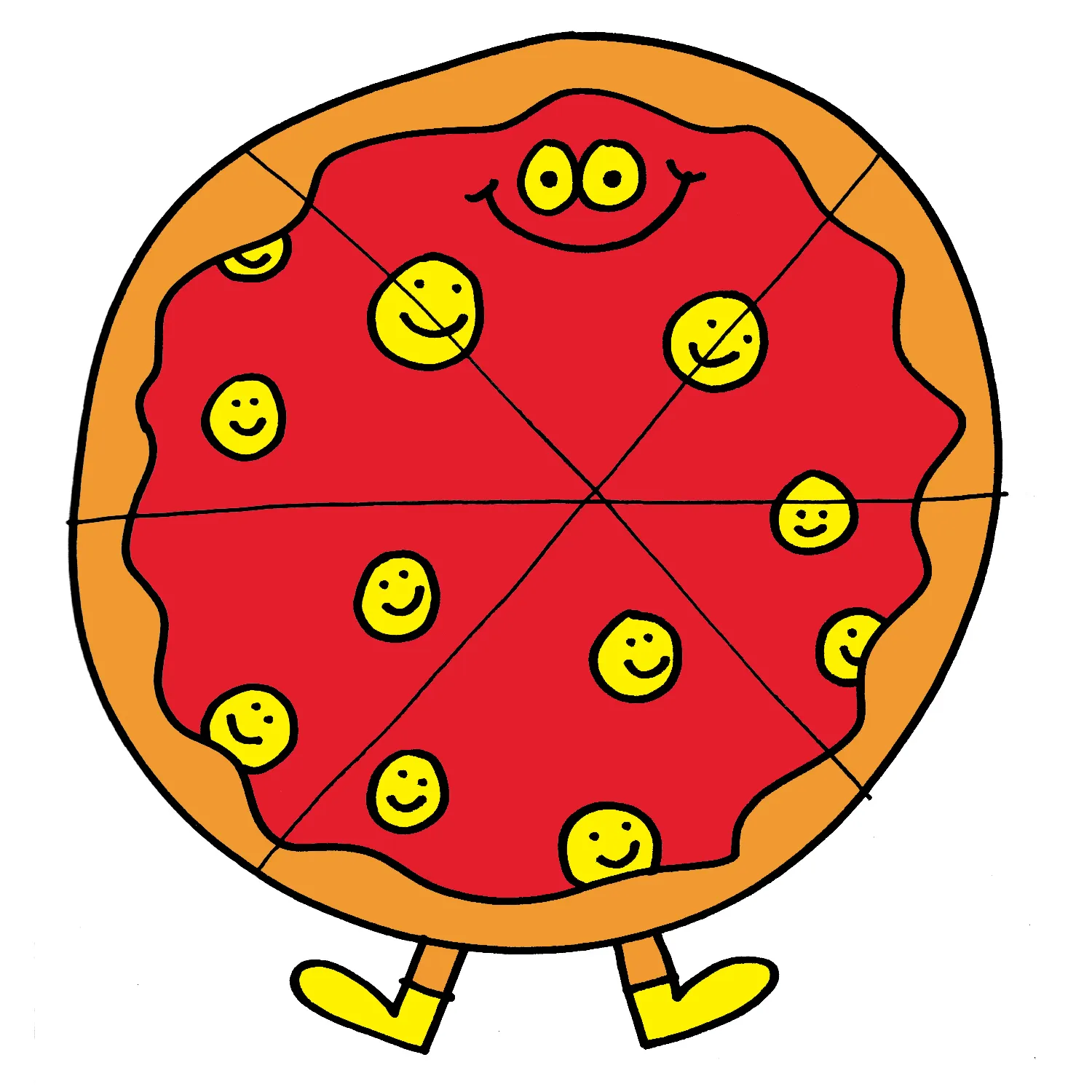 Smiley Pie by Jon Burgerman