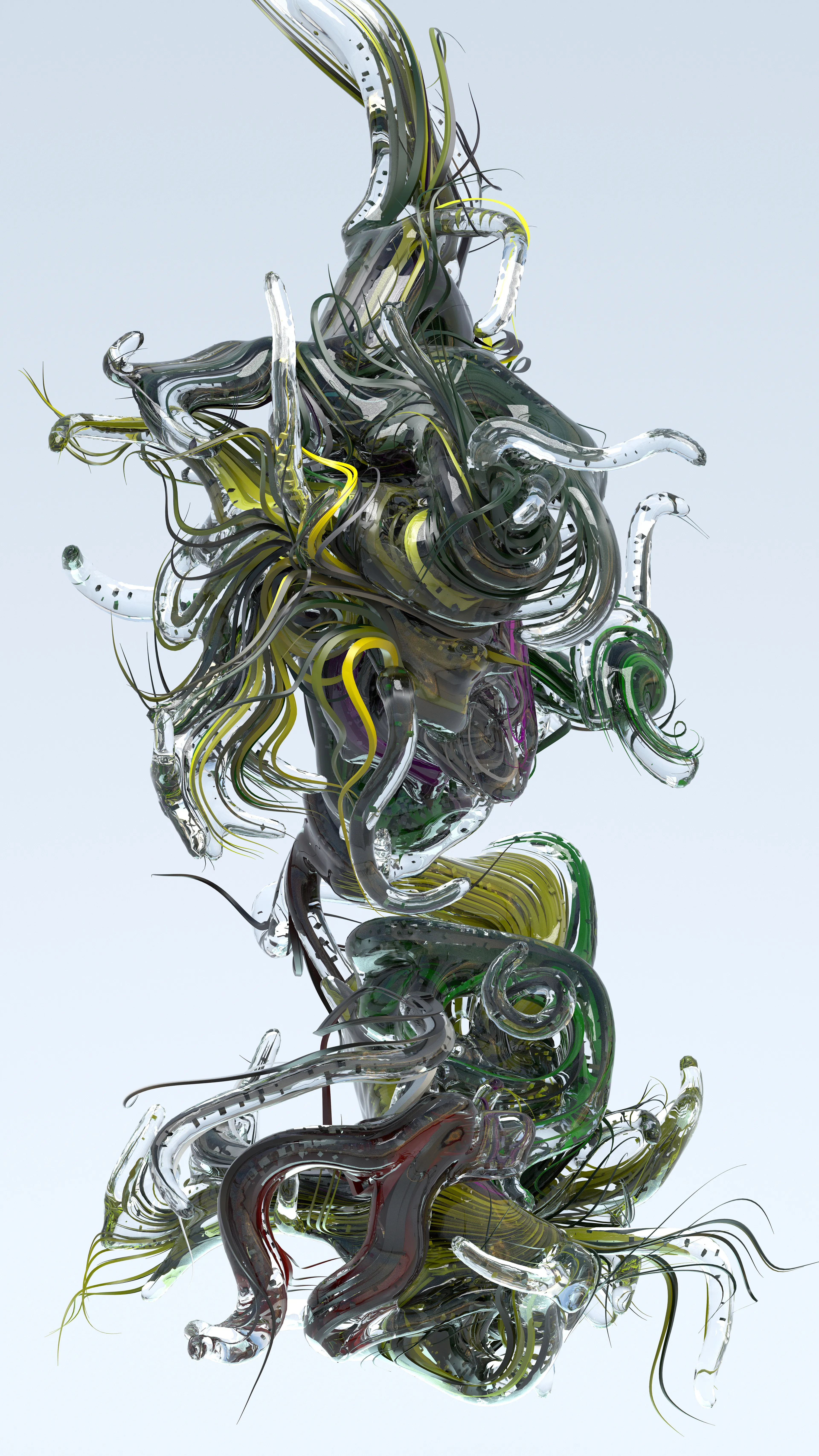 Generative composition inspired by game footage of Jet Pac (1983)