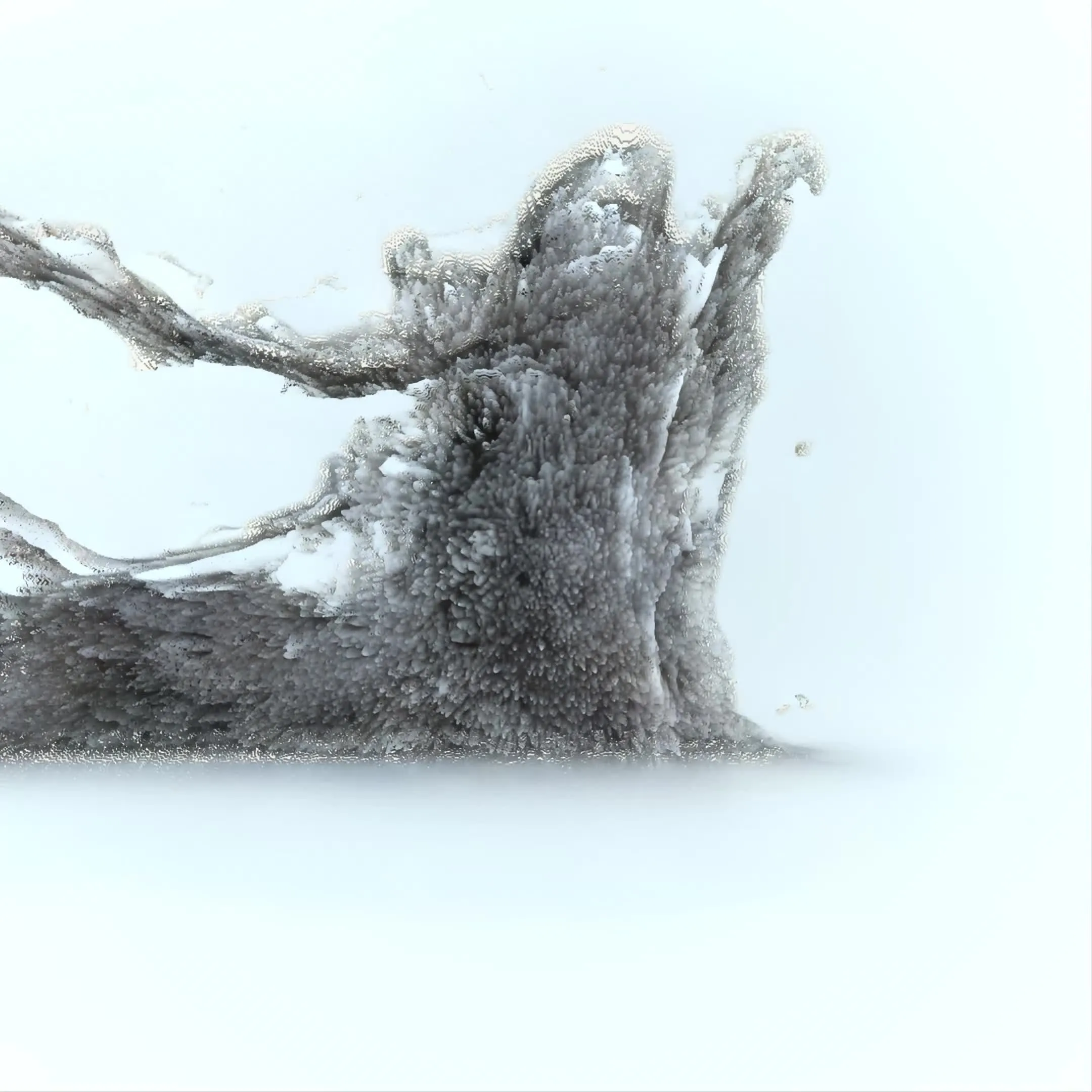 We propose choreographies as a living ecosystem. Spontaneous real-time gestures of the body interact with digital systems, generating powerful visual landscapes. This series is a meditation on connection: between the body and code, between the organic and the artificial, between what we control and what we allow to emerge.  
