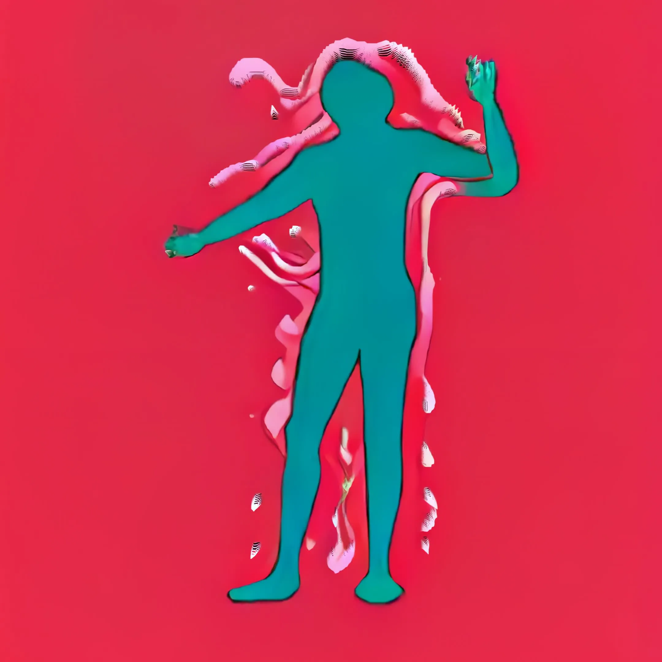 We propose choreographies as a living ecosystem. Spontaneous real-time gestures of the body interact with digital systems, generating powerful visual landscapes. This series is a meditation on connection: between the body and code, between the organic and the artificial, between what we control and what we allow to emerge.