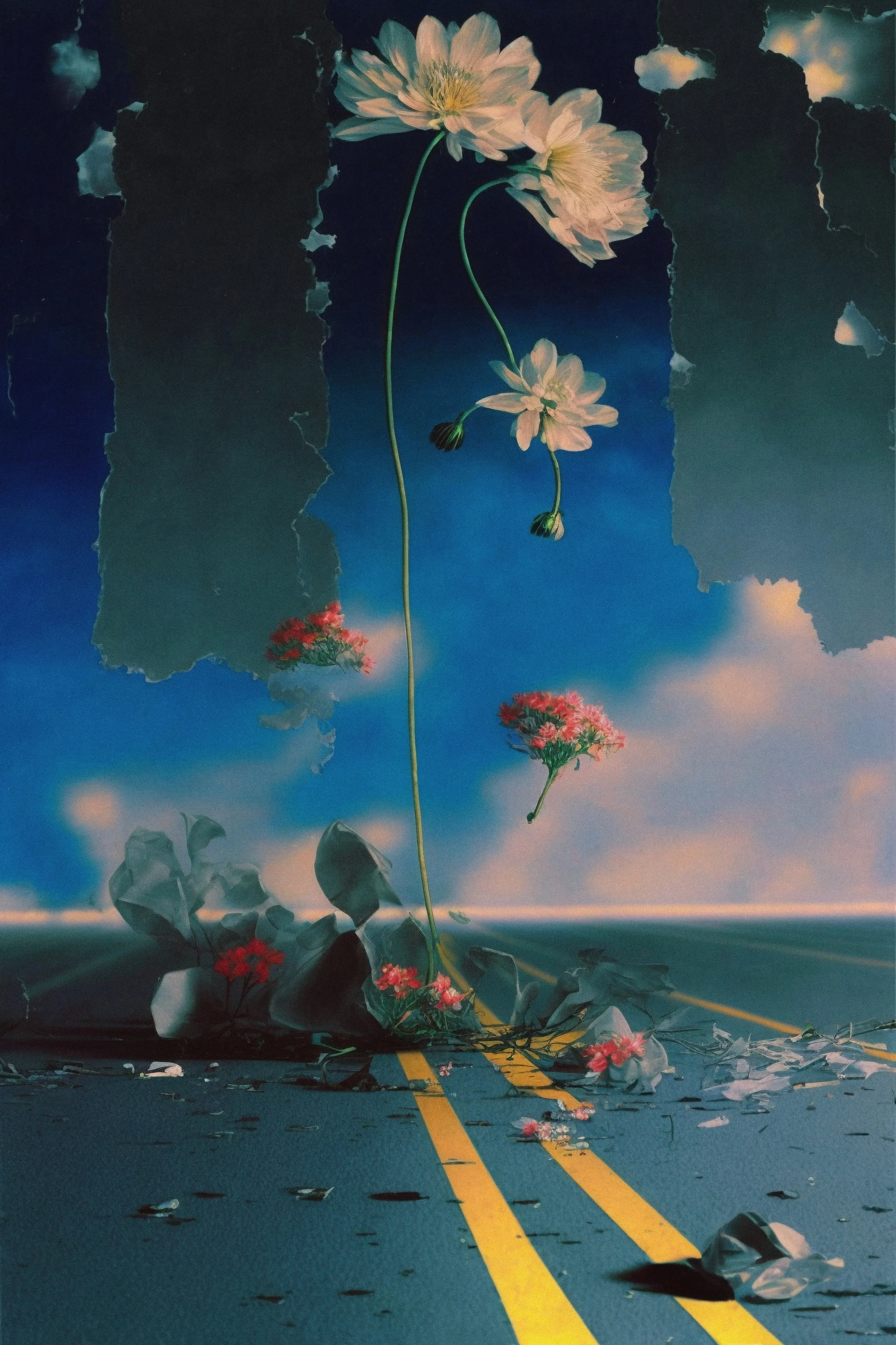 Part of Blue Highways series. 

Proudly presented as part of ARTIST X AI 000003 at NFT Paris with Superchief Gallery.  
Co-curated by Claire Silver.