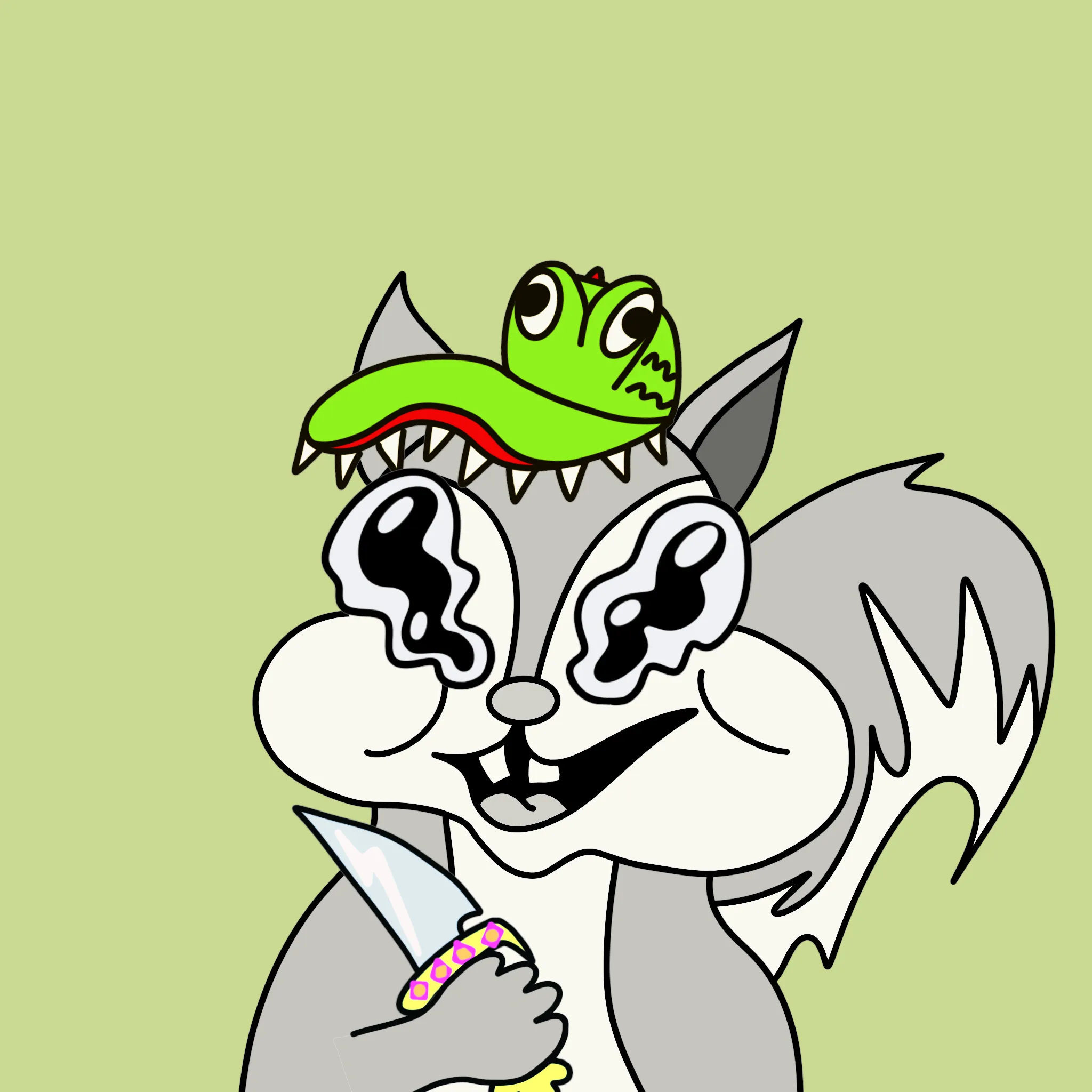 5k CC0 delicious PREY airdropped to HOWLERZ NFT holders | drawn by hand, generated by code and curated by the artist | soon, you will have a choice to “feed” your PREY to your HOWLER… follow along via Twitter, or help build Act 3+ in the holders-only Discord | !AWOO