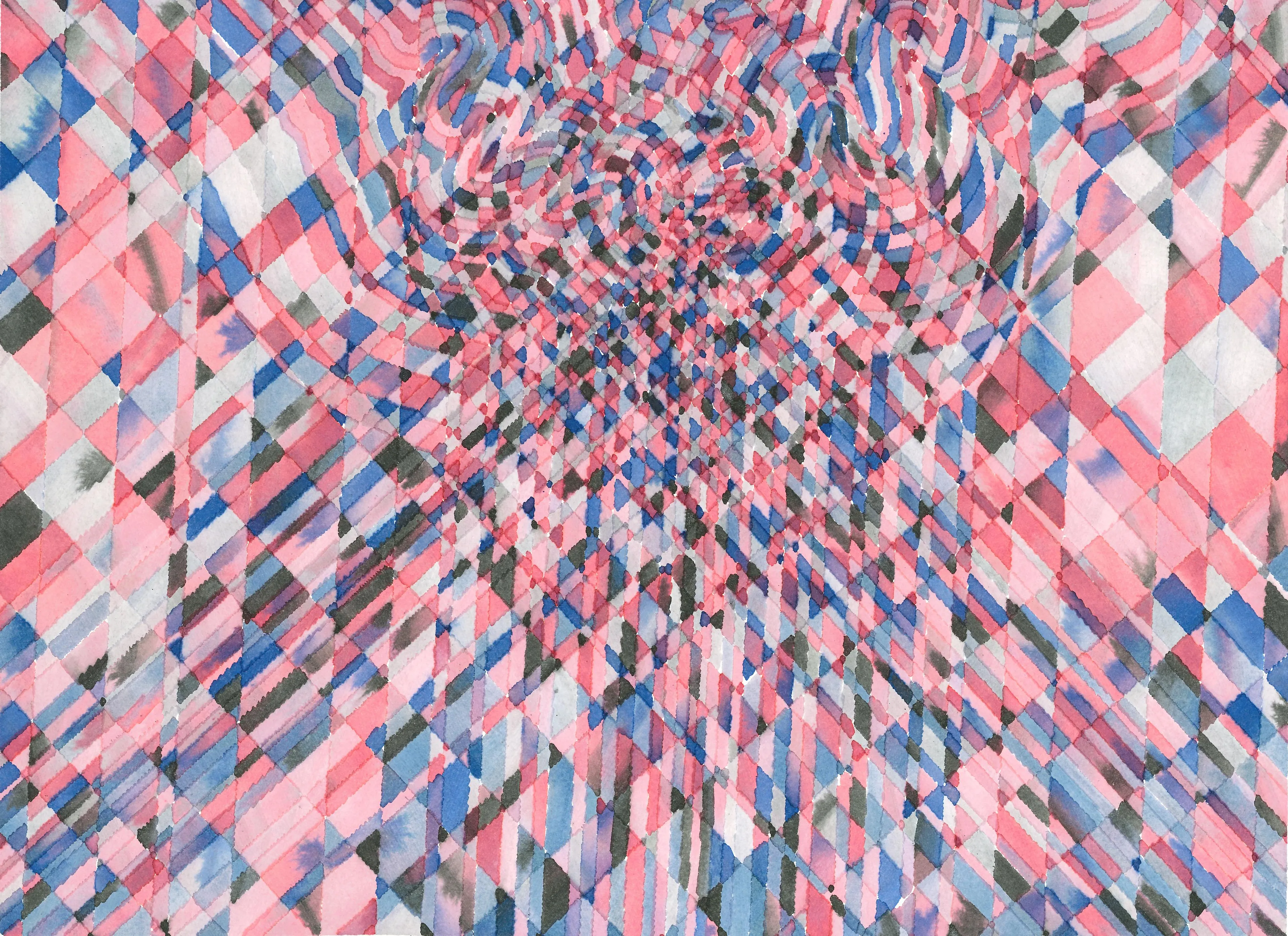 "Where are we going?" is an abstract generative watercolor painting created with Python and a pen plotter (Axidraw). The painting instruction (a vector image) is created with a generative algorithm. The painting is physically rendered with a plotter. While the algorithm can produce countless designs, due to the nature of plotters and watermedia, this is a unique piece that cannot be replicated even with the same painting instruction. 

It is a 35.6 x 25.4 cm (14 x 10 inch) painting on 300 gsm watercolor paper. The paper size is 40.6 x 30.5 cm (16 x 12 inches). It was painted in 2021 with a customized extra-fine watercolor brush, using assorted ink, watercolor, and liquid pigments. The first owner of the NFT can claim the physical painting. The artwork was signed on the front. The NFT and the physical painting can continue to be traded separately.