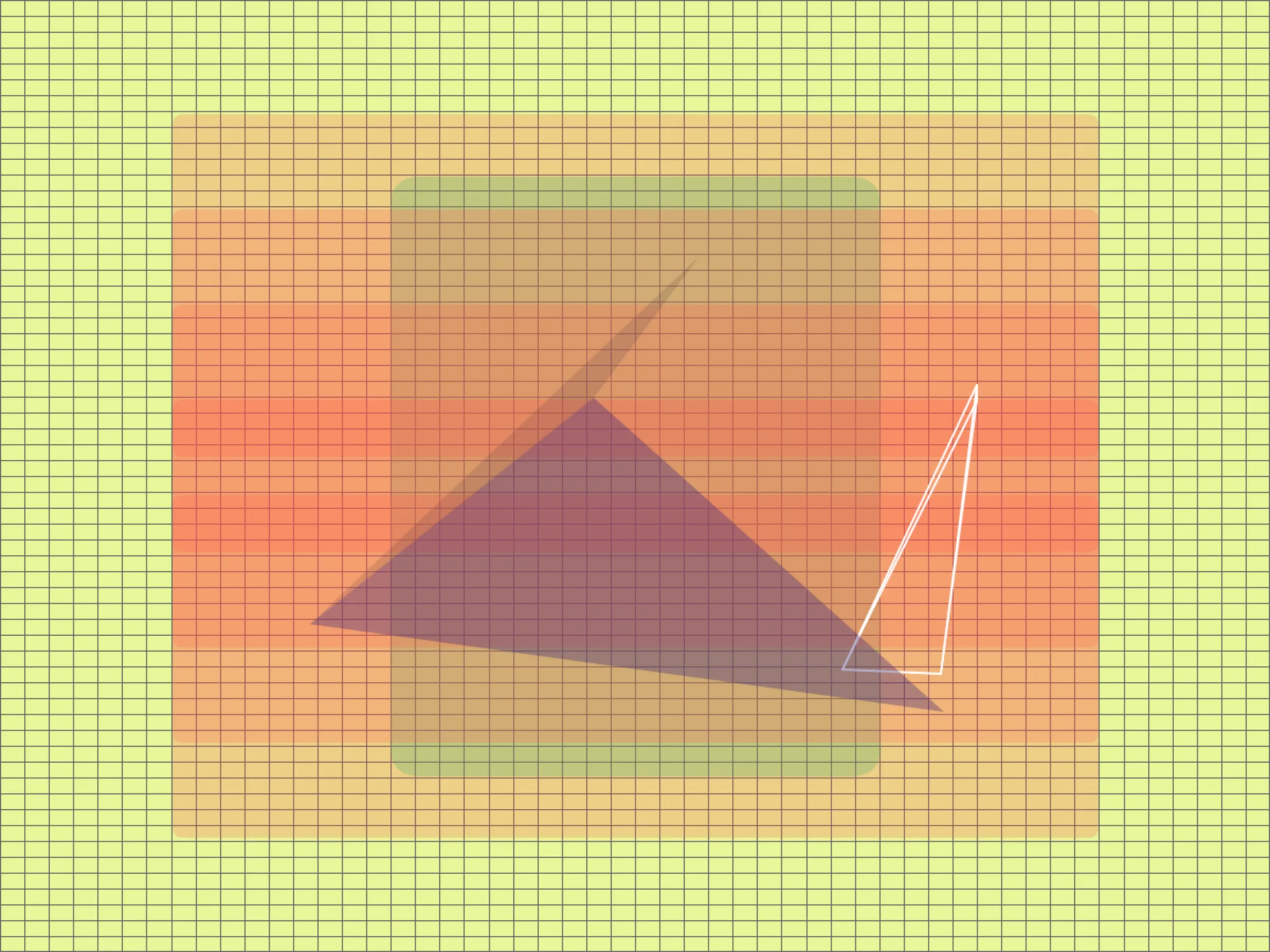 Genesis: Generative System. A block hash string is interpreted into a visual composition using a set of algorithmic rules. Compositions may contain grids, gradients, lines, shapes, and colors that harmonize with each other. Each mint is one of a kind and designed to stand-alone. Limited Edition.