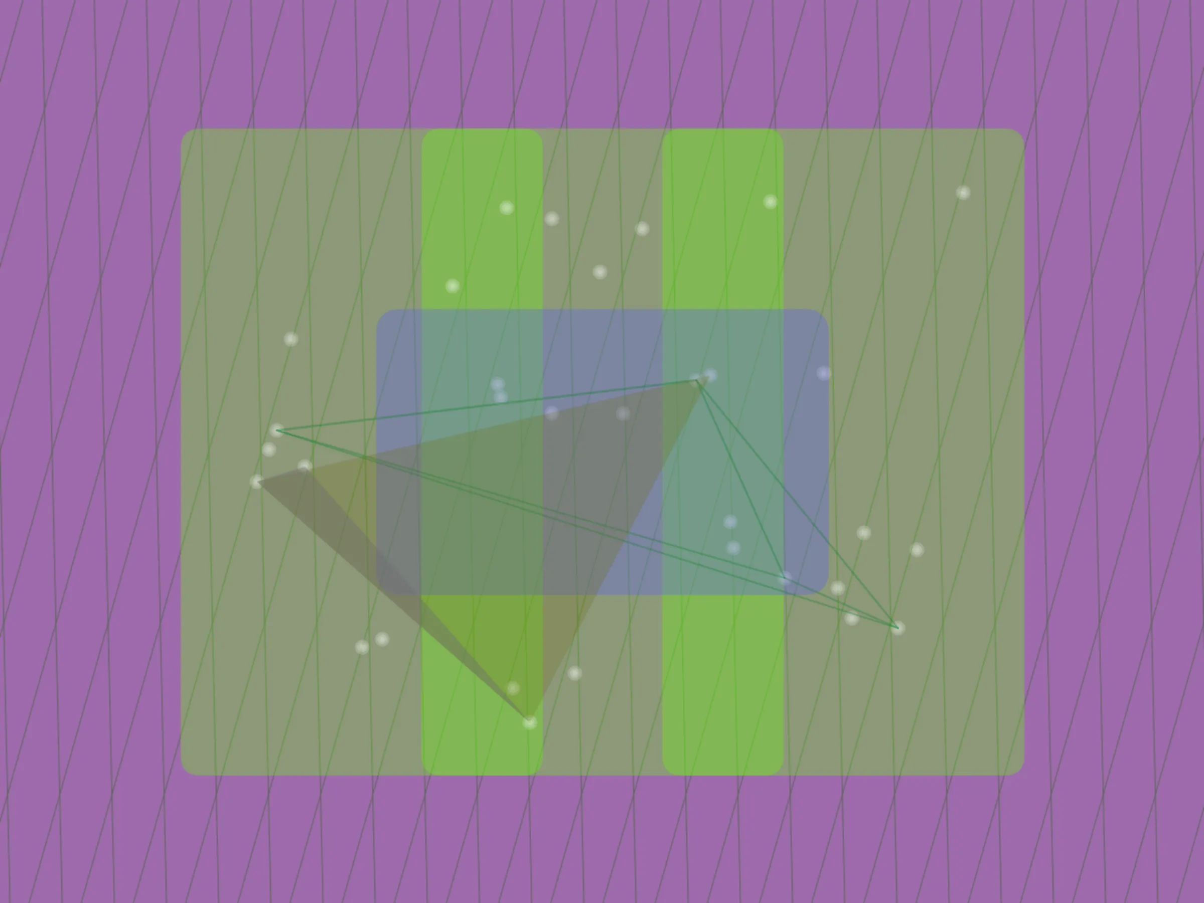 Genesis: Generative System. A block hash string is interpreted into a visual composition using a set of algorithmic rules. Compositions may contain grids, gradients, lines, shapes, and colors that harmonize with each other. Each mint is one of a kind and designed to stand-alone. Limited Edition.