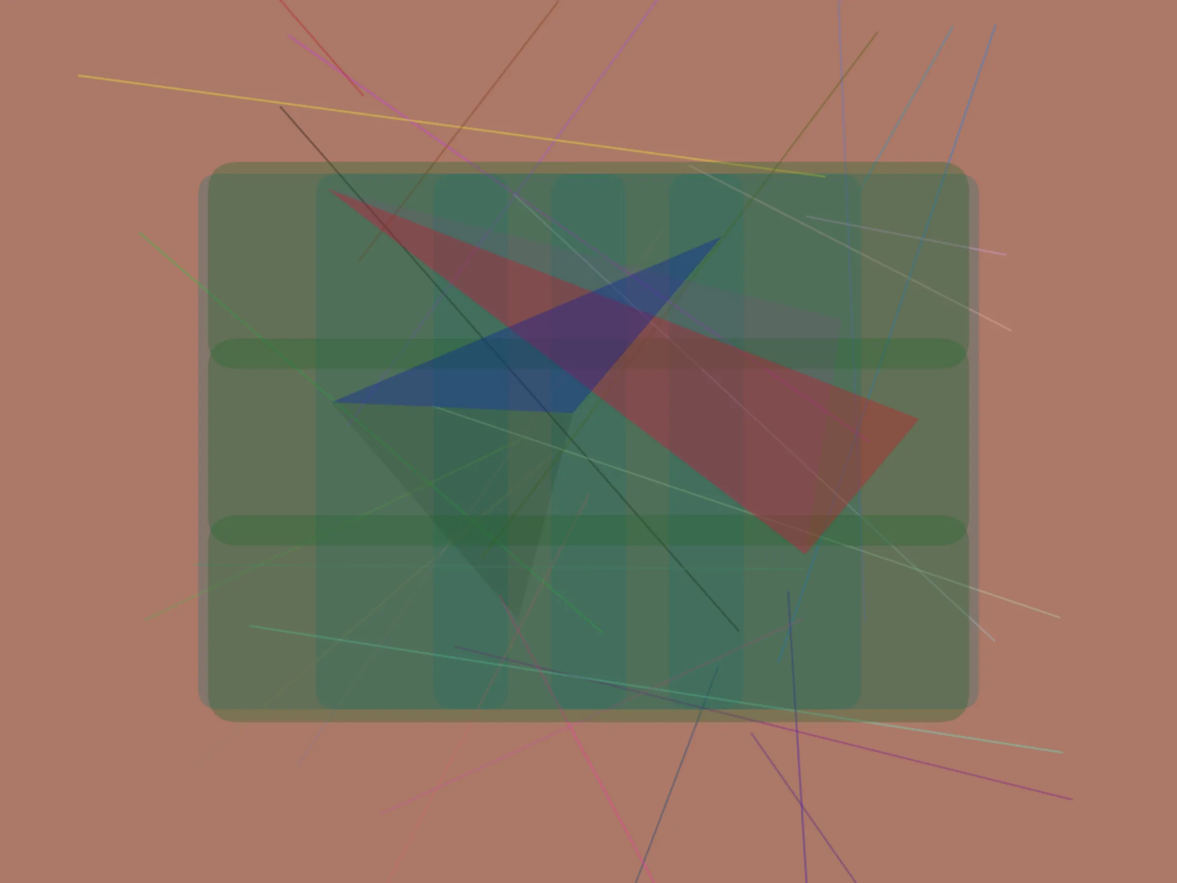 Genesis: Generative System. A block hash string is interpreted into a visual composition using a set of algorithmic rules. Compositions may contain grids, gradients, lines, shapes, and colors that harmonize with each other. Each mint is one of a kind and designed to stand-alone. Limited Edition.