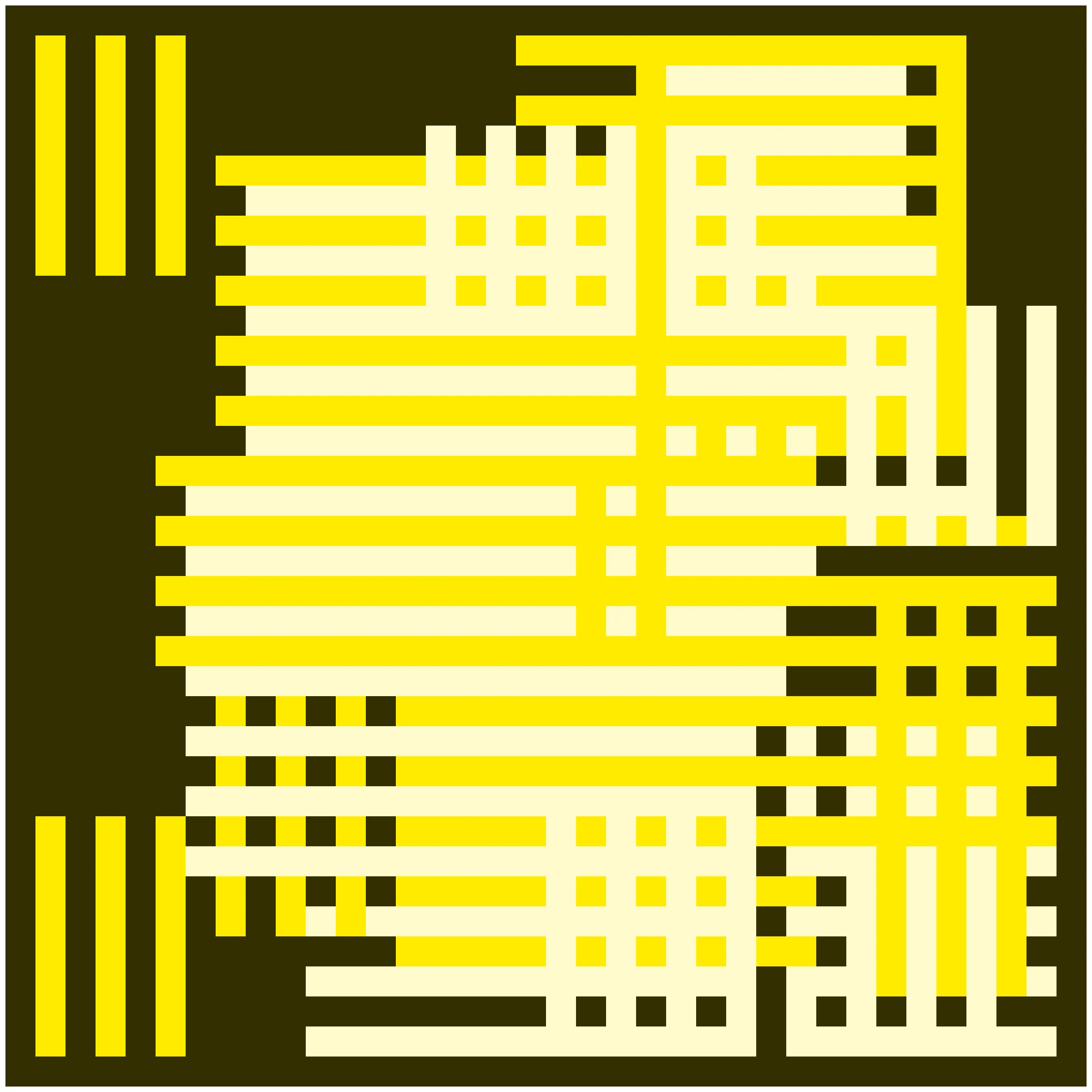 Each Construction Token is unique and contains a randomized seed that determines the composition of the artwork. This includes the number, orientation, and placement of rectangles, as well as the color selections. Most tokens are monochromatic, with occasional light or dark variants. In some cases, the script will produce a token using complementary colors.