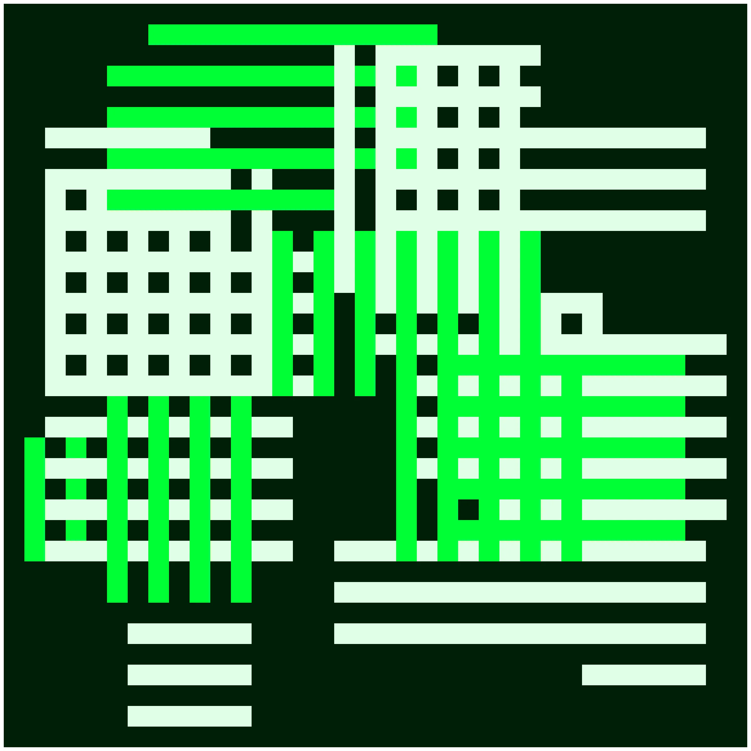 Each Construction Token is unique and contains a randomized seed that determines the composition of the artwork. This includes the number, orientation, and placement of rectangles, as well as the color selections. Most tokens are monochromatic, with occasional light or dark variants. In some cases, the script will produce a token using complementary colors.