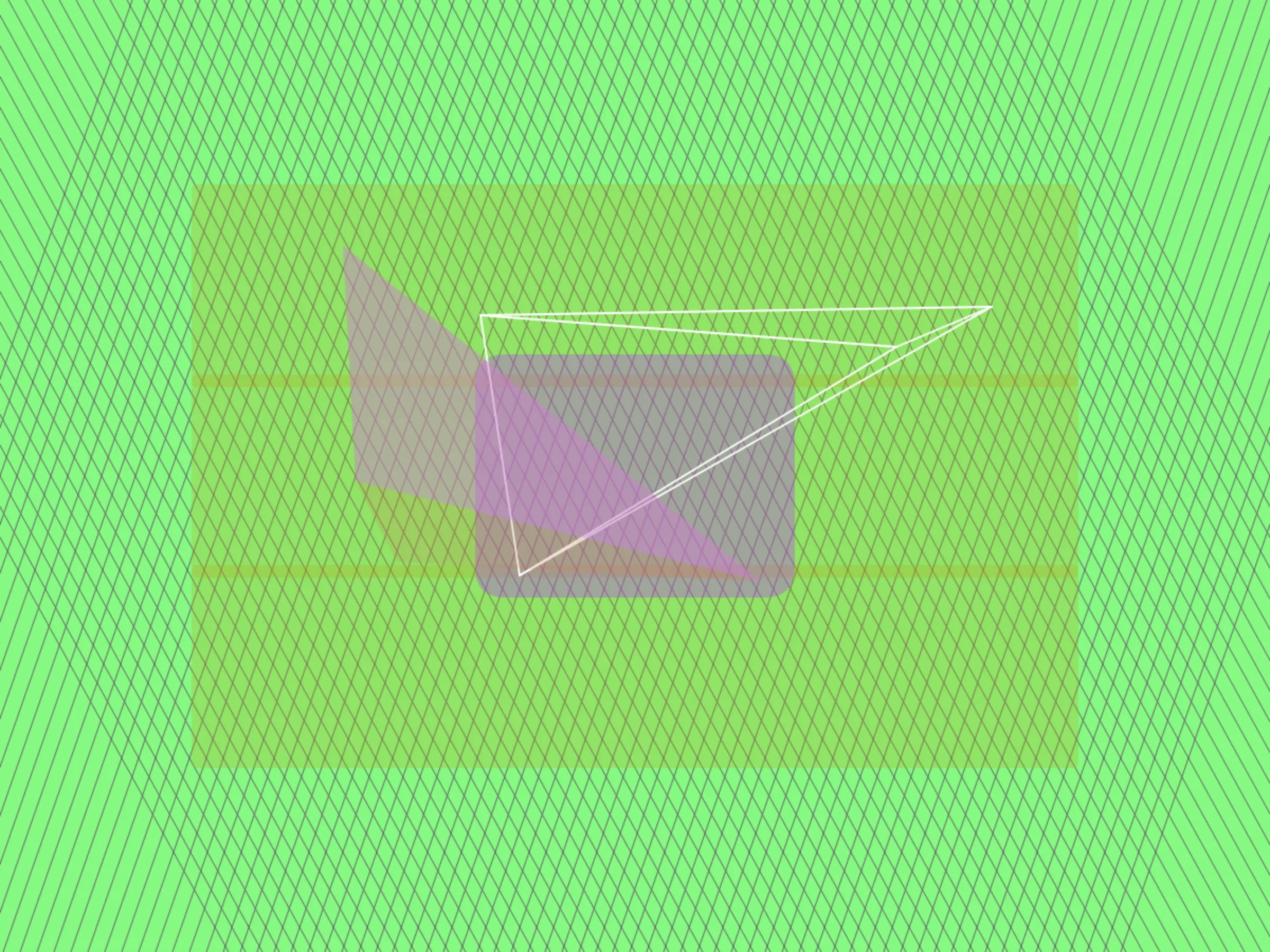 Genesis: Generative System. A block hash string is interpreted into a visual composition using a set of algorithmic rules. Compositions may contain grids, gradients, lines, shapes, and colors that harmonize with each other. Each mint is one of a kind and designed to stand-alone. Limited Edition.