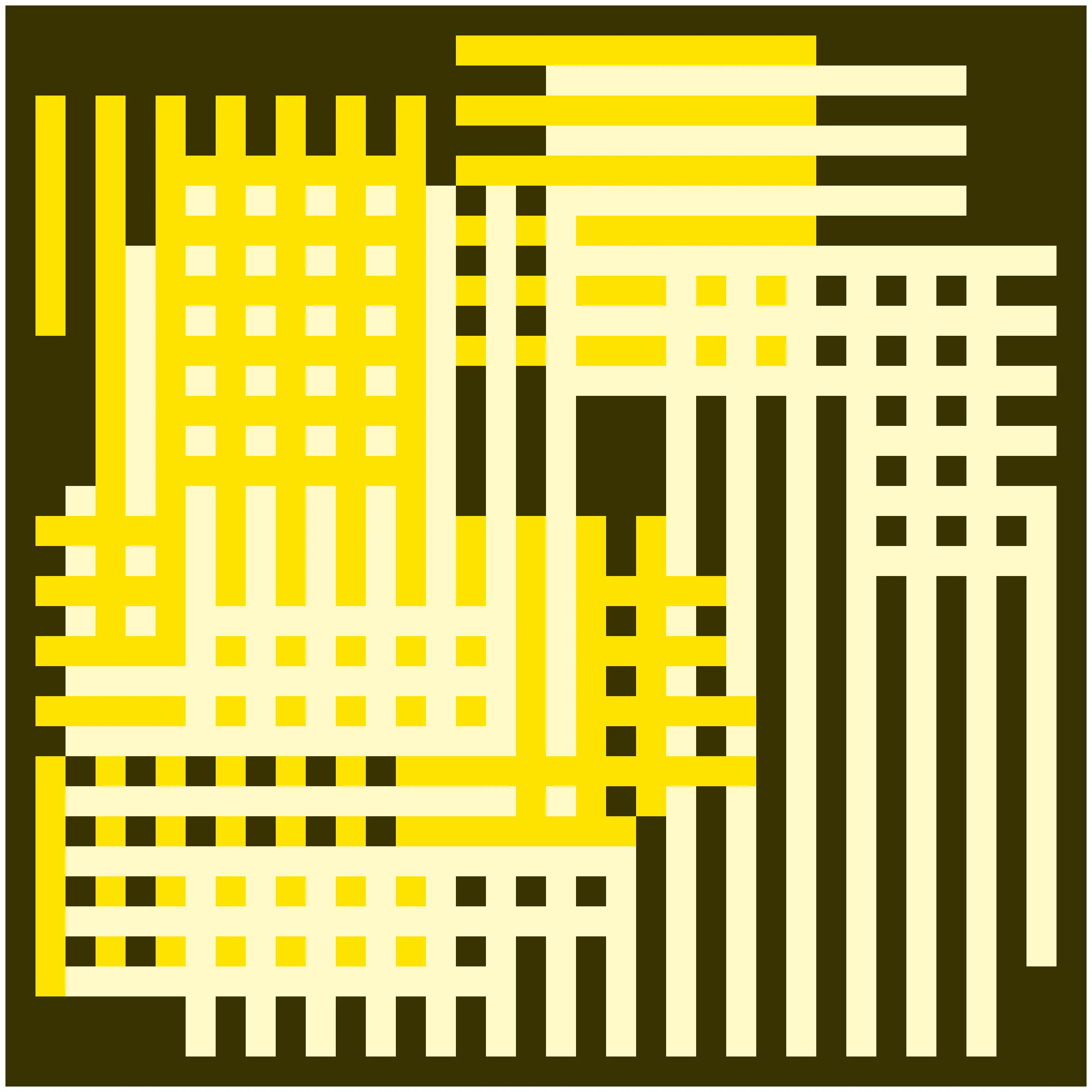 Each Construction Token is unique and contains a randomized seed that determines the composition of the artwork. This includes the number, orientation, and placement of rectangles, as well as the color selections. Most tokens are monochromatic, with occasional light or dark variants. In some cases, the script will produce a token using complementary colors.