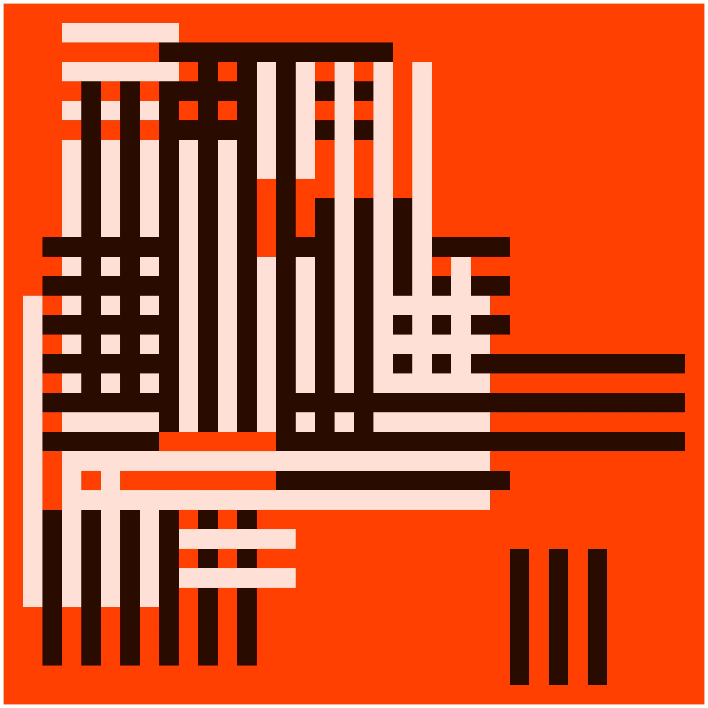 Each Construction Token is unique and contains a randomized seed that determines the composition of the artwork. This includes the number, orientation, and placement of rectangles, as well as the color selections. Most tokens are monochromatic, with occasional light or dark variants. In some cases, the script will produce a token using complementary colors.