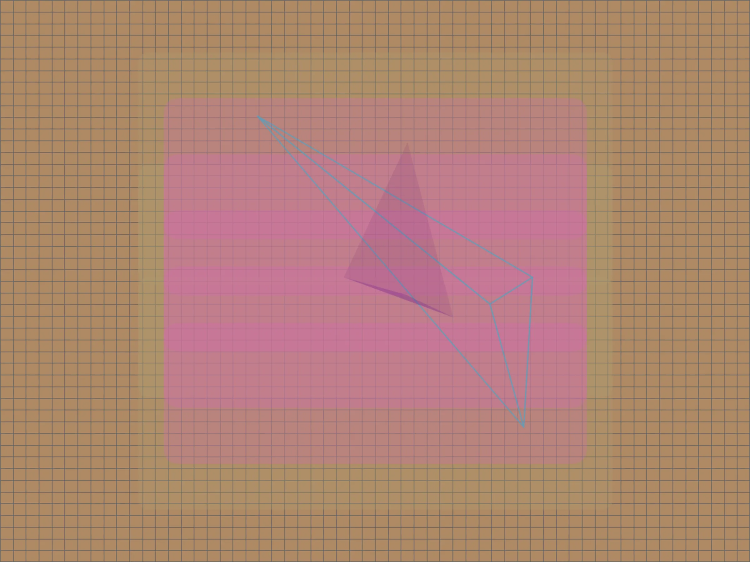 Genesis: Generative System. A block hash string is interpreted into a visual composition using a set of algorithmic rules. Compositions may contain grids, gradients, lines, shapes, and colors that harmonize with each other. Each mint is one of a kind and designed to stand-alone. Limited Edition.