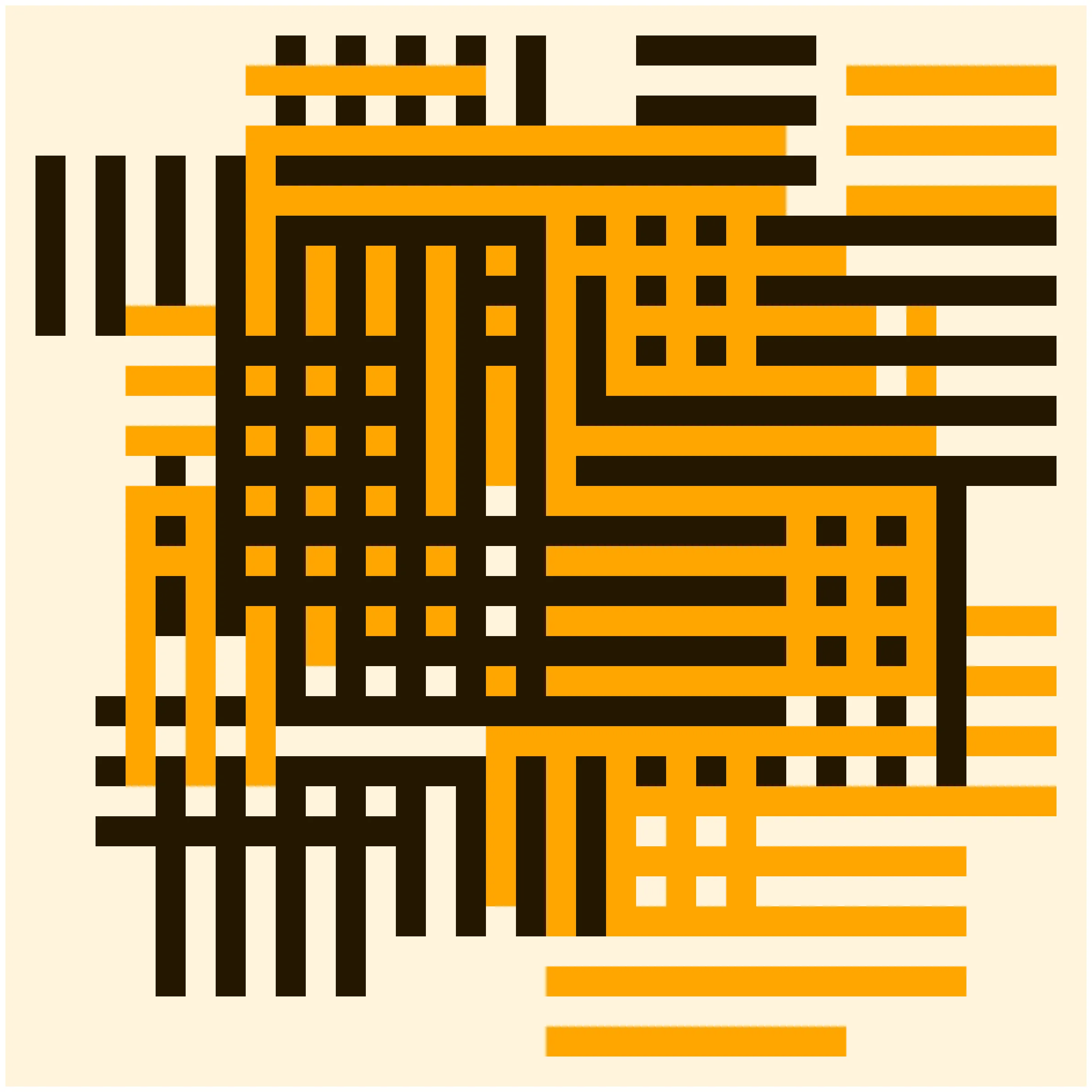 Each Construction Token is unique and contains a randomized seed that determines the composition of the artwork. This includes the number, orientation, and placement of rectangles, as well as the color selections. Most tokens are monochromatic, with occasional light or dark variants. In some cases, the script will produce a token using complementary colors.