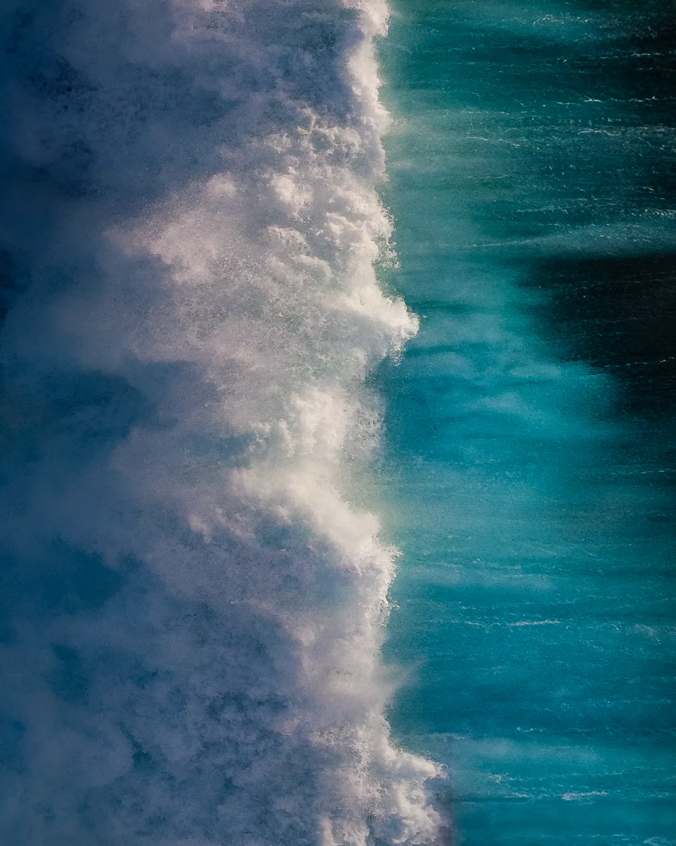 Painting with the ocean is a beautiful way to create art. Using lighting, composition and direction is a hard thing to balance in aerial photography, especially when water moves so rapidly that timing these frames can be frustrating at times. But when it all comes together the rewards express a deep love and connection to the soul of ocean art.

Part of the Ocean Air collection. Abstract ocean art captured using aerial photography.
