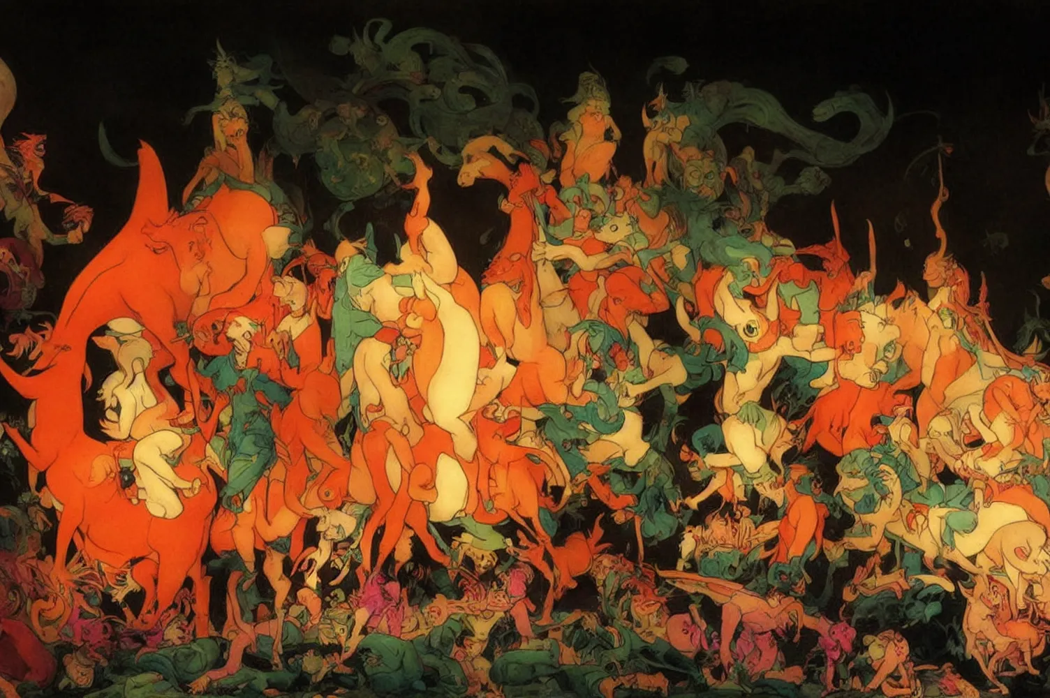 Algoritmo Divino by Ganbrood, 2023  
==================================  
  
  
*Abandon all hope, ye who enter here.* - Dante Alighieri, Inferno, Canto III.  
* * *  
  
This quote speaks to the idea of transformation, letting go of old ways of thinking and embracing a new perspective. The Divine Comedy is just an allegory to parallel the similarity of long-form synthetic image generation using neural networks, as an art and image creation evolution.  
  
New AI tools are transforming the creative process for artists, pushing the boundaries of what are possible and inspiring new forms of expression. ‘Algoritmo Divino’ is the first on-chain series by Ganbrood, generated in real-time during the mint. Three hundred thirty-three unique iterations will surprise and guide you through three realms of Inferno, Purgatorio & Paradiso. The rarity, and prompt are encrypted on-chain, giving the collector a unique opportunity to collect the artwork's 'secret ingredient', holding the core 'prompt', which is encrypted and is eternally saved on the blockchain.  
  
In Dante's Divine Comedy, the transformation of souls as they journey through the afterlife is a central theme. The characters' experiences and behaviours lead to their conversion towards greater virtue and understanding or deeper learning and suffering.  
Similarly, long-form synthetic image generation using diffusion neural networks, generates images that progress and evolve. The process involves repeatedly applying a diffusion process to an initial image, resulting in a series of intermediate images gradually evolving towards a final, synthesized image. Each image represents a different stage in the generation process, and the final image depicts the journey's culmination.  
  
Divine Comedy's idea of journey and progression is a powerful metaphor in 'Algoritmo Divino' by Ganbrood, which represent many levels of alteration: working with prompt to image generation to personal growth and development. His own transformation as an artist from photography to synthetic images, accepting the new realm of AI and new tools as a creative process, all reflect in ‘Algoritmo Divino’.  
  
Ganbrood challenges himself with the long-form generation, which contradicts his standard process. The irreversibility of the results leaves little or no control over the output from the black box. Nevertheless, his signature themes of animals and gods are present in every 333 iterations, symbolizing humanity's desire to become godlike.  
* * *  
  
333 unique live-generated iterations of 'Algoritmo Divino' drop on 18th April at 7 pm CET. For the first time, the collector collects AI artwork in real-time, with the encrypted prompt, and rarities the artist uniquely integrates."  
