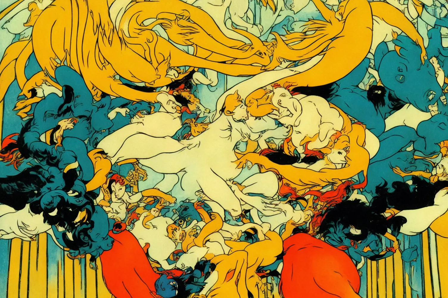 Algoritmo Divino by Ganbrood, 2023  
==================================  
  
  
*Abandon all hope, ye who enter here.* - Dante Alighieri, Inferno, Canto III.  
* * *  
  
This quote speaks to the idea of transformation, letting go of old ways of thinking and embracing a new perspective. The Divine Comedy is just an allegory to parallel the similarity of long-form synthetic image generation using neural networks, as an art and image creation evolution.  
  
New AI tools are transforming the creative process for artists, pushing the boundaries of what are possible and inspiring new forms of expression. ‘Algoritmo Divino’ is the first on-chain series by Ganbrood, generated in real-time during the mint. Three hundred thirty-three unique iterations will surprise and guide you through three realms of Inferno, Purgatorio & Paradiso. The rarity, and prompt are encrypted on-chain, giving the collector a unique opportunity to collect the artwork's 'secret ingredient', holding the core 'prompt', which is encrypted and is eternally saved on the blockchain.  
  
In Dante's Divine Comedy, the transformation of souls as they journey through the afterlife is a central theme. The characters' experiences and behaviours lead to their conversion towards greater virtue and understanding or deeper learning and suffering.  
Similarly, long-form synthetic image generation using diffusion neural networks, generates images that progress and evolve. The process involves repeatedly applying a diffusion process to an initial image, resulting in a series of intermediate images gradually evolving towards a final, synthesized image. Each image represents a different stage in the generation process, and the final image depicts the journey's culmination.  
  
Divine Comedy's idea of journey and progression is a powerful metaphor in 'Algoritmo Divino' by Ganbrood, which represent many levels of alteration: working with prompt to image generation to personal growth and development. His own transformation as an artist from photography to synthetic images, accepting the new realm of AI and new tools as a creative process, all reflect in ‘Algoritmo Divino’.  
  
Ganbrood challenges himself with the long-form generation, which contradicts his standard process. The irreversibility of the results leaves little or no control over the output from the black box. Nevertheless, his signature themes of animals and gods are present in every 333 iterations, symbolizing humanity's desire to become godlike.  
* * *  
  
333 unique live-generated iterations of 'Algoritmo Divino' drop on 18th April at 7 pm CET. For the first time, the collector collects AI artwork in real-time, with the encrypted prompt, and rarities the artist uniquely integrates."  
