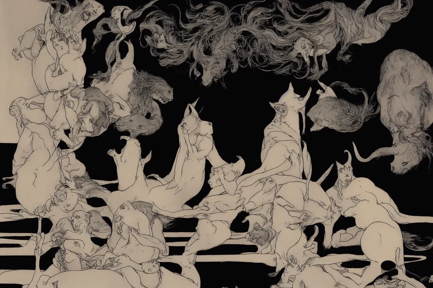 Algoritmo Divino by Ganbrood, 2023  
==================================  
  
  
*Abandon all hope, ye who enter here.* - Dante Alighieri, Inferno, Canto III.  
* * *  
  
This quote speaks to the idea of transformation, letting go of old ways of thinking and embracing a new perspective. The Divine Comedy is just an allegory to parallel the similarity of long-form synthetic image generation using neural networks, as an art and image creation evolution.  
  
New AI tools are transforming the creative process for artists, pushing the boundaries of what are possible and inspiring new forms of expression. ‘Algoritmo Divino’ is the first on-chain series by Ganbrood, generated in real-time during the mint. Three hundred thirty-three unique iterations will surprise and guide you through three realms of Inferno, Purgatorio & Paradiso. The rarity, and prompt are encrypted on-chain, giving the collector a unique opportunity to collect the artwork's 'secret ingredient', holding the core 'prompt', which is encrypted and is eternally saved on the blockchain.  
  
In Dante's Divine Comedy, the transformation of souls as they journey through the afterlife is a central theme. The characters' experiences and behaviours lead to their conversion towards greater virtue and understanding or deeper learning and suffering.  
Similarly, long-form synthetic image generation using diffusion neural networks, generates images that progress and evolve. The process involves repeatedly applying a diffusion process to an initial image, resulting in a series of intermediate images gradually evolving towards a final, synthesized image. Each image represents a different stage in the generation process, and the final image depicts the journey's culmination.  
  
Divine Comedy's idea of journey and progression is a powerful metaphor in 'Algoritmo Divino' by Ganbrood, which represent many levels of alteration: working with prompt to image generation to personal growth and development. His own transformation as an artist from photography to synthetic images, accepting the new realm of AI and new tools as a creative process, all reflect in ‘Algoritmo Divino’.  
  
Ganbrood challenges himself with the long-form generation, which contradicts his standard process. The irreversibility of the results leaves little or no control over the output from the black box. Nevertheless, his signature themes of animals and gods are present in every 333 iterations, symbolizing humanity's desire to become godlike.  
* * *  
  
333 unique live-generated iterations of 'Algoritmo Divino' drop on 18th April at 7 pm CET. For the first time, the collector collects AI artwork in real-time, with the encrypted prompt, and rarities the artist uniquely integrates."  
