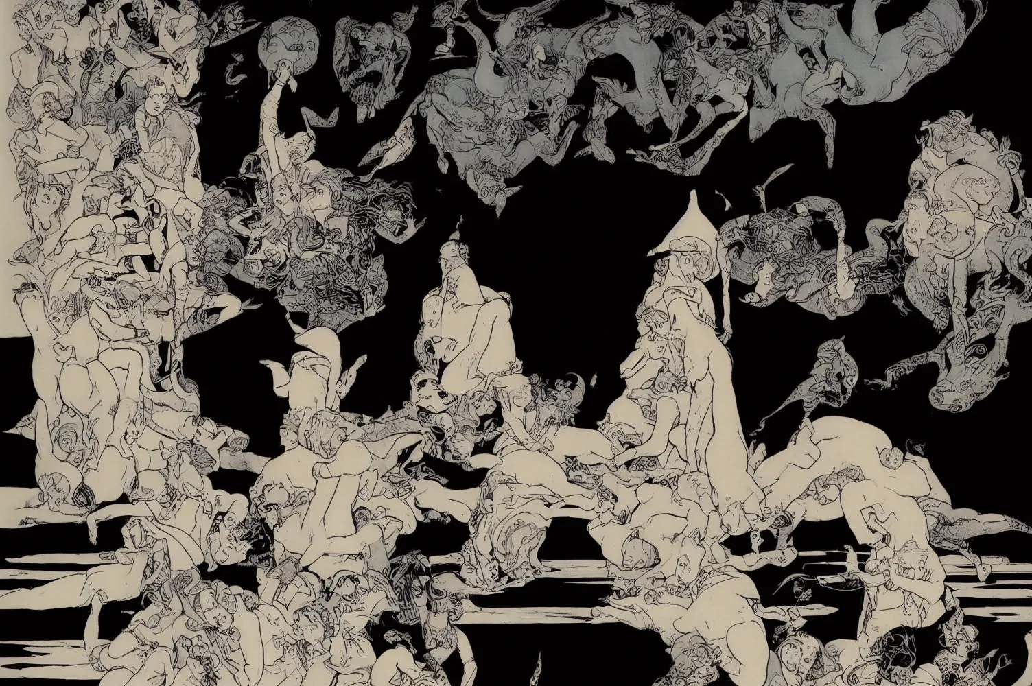 Algoritmo Divino by Ganbrood, 2023  
==================================  
  
  
*Abandon all hope, ye who enter here.* - Dante Alighieri, Inferno, Canto III.  
* * *  
  
This quote speaks to the idea of transformation, letting go of old ways of thinking and embracing a new perspective. The Divine Comedy is just an allegory to parallel the similarity of long-form synthetic image generation using neural networks, as an art and image creation evolution.  
  
New AI tools are transforming the creative process for artists, pushing the boundaries of what are possible and inspiring new forms of expression. ‘Algoritmo Divino’ is the first on-chain series by Ganbrood, generated in real-time during the mint. Three hundred thirty-three unique iterations will surprise and guide you through three realms of Inferno, Purgatorio & Paradiso. The rarity, and prompt are encrypted on-chain, giving the collector a unique opportunity to collect the artwork's 'secret ingredient', holding the core 'prompt', which is encrypted and is eternally saved on the blockchain.  
  
In Dante's Divine Comedy, the transformation of souls as they journey through the afterlife is a central theme. The characters' experiences and behaviours lead to their conversion towards greater virtue and understanding or deeper learning and suffering.  
Similarly, long-form synthetic image generation using diffusion neural networks, generates images that progress and evolve. The process involves repeatedly applying a diffusion process to an initial image, resulting in a series of intermediate images gradually evolving towards a final, synthesized image. Each image represents a different stage in the generation process, and the final image depicts the journey's culmination.  
  
Divine Comedy's idea of journey and progression is a powerful metaphor in 'Algoritmo Divino' by Ganbrood, which represent many levels of alteration: working with prompt to image generation to personal growth and development. His own transformation as an artist from photography to synthetic images, accepting the new realm of AI and new tools as a creative process, all reflect in ‘Algoritmo Divino’.  
  
Ganbrood challenges himself with the long-form generation, which contradicts his standard process. The irreversibility of the results leaves little or no control over the output from the black box. Nevertheless, his signature themes of animals and gods are present in every 333 iterations, symbolizing humanity's desire to become godlike.  
* * *  
  
333 unique live-generated iterations of 'Algoritmo Divino' drop on 18th April at 7 pm CET. For the first time, the collector collects AI artwork in real-time, with the encrypted prompt, and rarities the artist uniquely integrates."  
