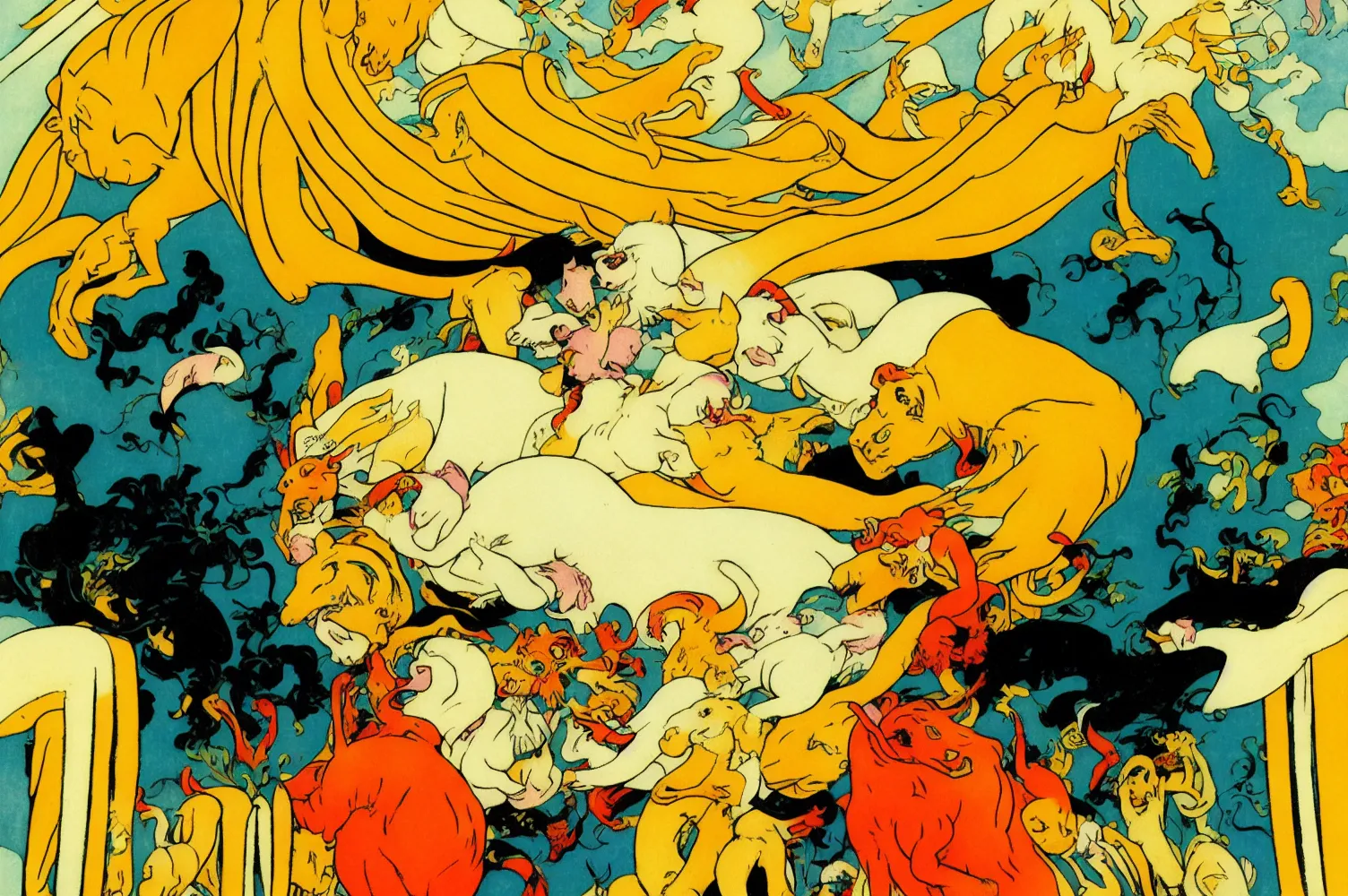 Algoritmo Divino by Ganbrood, 2023  
==================================  
  
  
*Abandon all hope, ye who enter here.* - Dante Alighieri, Inferno, Canto III.  
* * *  
  
This quote speaks to the idea of transformation, letting go of old ways of thinking and embracing a new perspective. The Divine Comedy is just an allegory to parallel the similarity of long-form synthetic image generation using neural networks, as an art and image creation evolution.  
  
New AI tools are transforming the creative process for artists, pushing the boundaries of what are possible and inspiring new forms of expression. ‘Algoritmo Divino’ is the first on-chain series by Ganbrood, generated in real-time during the mint. Three hundred thirty-three unique iterations will surprise and guide you through three realms of Inferno, Purgatorio & Paradiso. The rarity, and prompt are encrypted on-chain, giving the collector a unique opportunity to collect the artwork's 'secret ingredient', holding the core 'prompt', which is encrypted and is eternally saved on the blockchain.  
  
In Dante's Divine Comedy, the transformation of souls as they journey through the afterlife is a central theme. The characters' experiences and behaviours lead to their conversion towards greater virtue and understanding or deeper learning and suffering.  
Similarly, long-form synthetic image generation using diffusion neural networks, generates images that progress and evolve. The process involves repeatedly applying a diffusion process to an initial image, resulting in a series of intermediate images gradually evolving towards a final, synthesized image. Each image represents a different stage in the generation process, and the final image depicts the journey's culmination.  
  
Divine Comedy's idea of journey and progression is a powerful metaphor in 'Algoritmo Divino' by Ganbrood, which represent many levels of alteration: working with prompt to image generation to personal growth and development. His own transformation as an artist from photography to synthetic images, accepting the new realm of AI and new tools as a creative process, all reflect in ‘Algoritmo Divino’.  
  
Ganbrood challenges himself with the long-form generation, which contradicts his standard process. The irreversibility of the results leaves little or no control over the output from the black box. Nevertheless, his signature themes of animals and gods are present in every 333 iterations, symbolizing humanity's desire to become godlike.  
* * *  
  
333 unique live-generated iterations of 'Algoritmo Divino' drop on 18th April at 7 pm CET. For the first time, the collector collects AI artwork in real-time, with the encrypted prompt, and rarities the artist uniquely integrates."  
