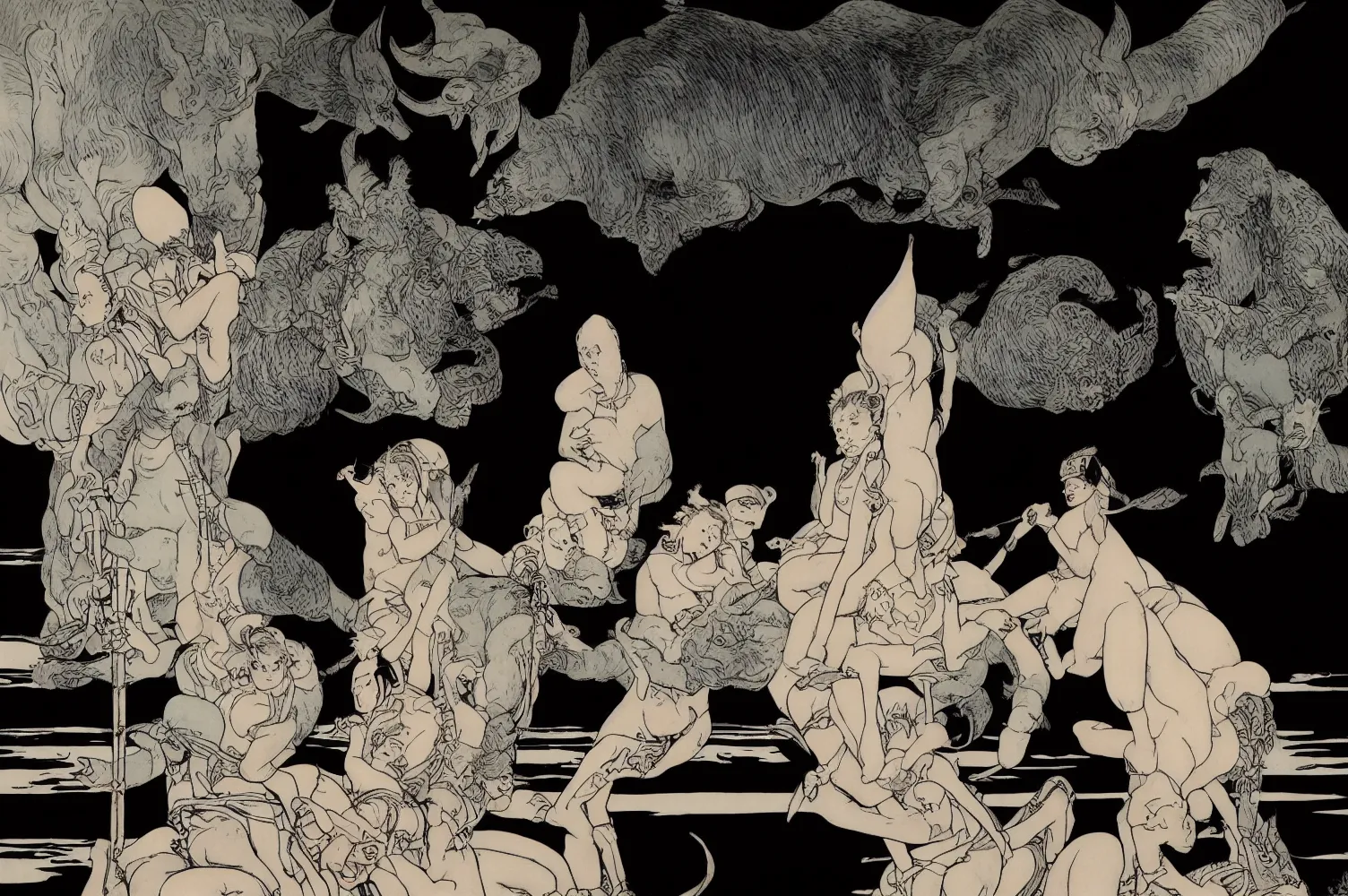 Algoritmo Divino by Ganbrood, 2023  
==================================  
  
  
*Abandon all hope, ye who enter here.* - Dante Alighieri, Inferno, Canto III.  
* * *  
  
This quote speaks to the idea of transformation, letting go of old ways of thinking and embracing a new perspective. The Divine Comedy is just an allegory to parallel the similarity of long-form synthetic image generation using neural networks, as an art and image creation evolution.  
  
New AI tools are transforming the creative process for artists, pushing the boundaries of what are possible and inspiring new forms of expression. ‘Algoritmo Divino’ is the first on-chain series by Ganbrood, generated in real-time during the mint. Three hundred thirty-three unique iterations will surprise and guide you through three realms of Inferno, Purgatorio & Paradiso. The rarity, and prompt are encrypted on-chain, giving the collector a unique opportunity to collect the artwork's 'secret ingredient', holding the core 'prompt', which is encrypted and is eternally saved on the blockchain.  
  
In Dante's Divine Comedy, the transformation of souls as they journey through the afterlife is a central theme. The characters' experiences and behaviours lead to their conversion towards greater virtue and understanding or deeper learning and suffering.  
Similarly, long-form synthetic image generation using diffusion neural networks, generates images that progress and evolve. The process involves repeatedly applying a diffusion process to an initial image, resulting in a series of intermediate images gradually evolving towards a final, synthesized image. Each image represents a different stage in the generation process, and the final image depicts the journey's culmination.  
  
Divine Comedy's idea of journey and progression is a powerful metaphor in 'Algoritmo Divino' by Ganbrood, which represent many levels of alteration: working with prompt to image generation to personal growth and development. His own transformation as an artist from photography to synthetic images, accepting the new realm of AI and new tools as a creative process, all reflect in ‘Algoritmo Divino’.  
  
Ganbrood challenges himself with the long-form generation, which contradicts his standard process. The irreversibility of the results leaves little or no control over the output from the black box. Nevertheless, his signature themes of animals and gods are present in every 333 iterations, symbolizing humanity's desire to become godlike.  
* * *  
  
333 unique live-generated iterations of 'Algoritmo Divino' drop on 18th April at 7 pm CET. For the first time, the collector collects AI artwork in real-time, with the encrypted prompt, and rarities the artist uniquely integrates."  
