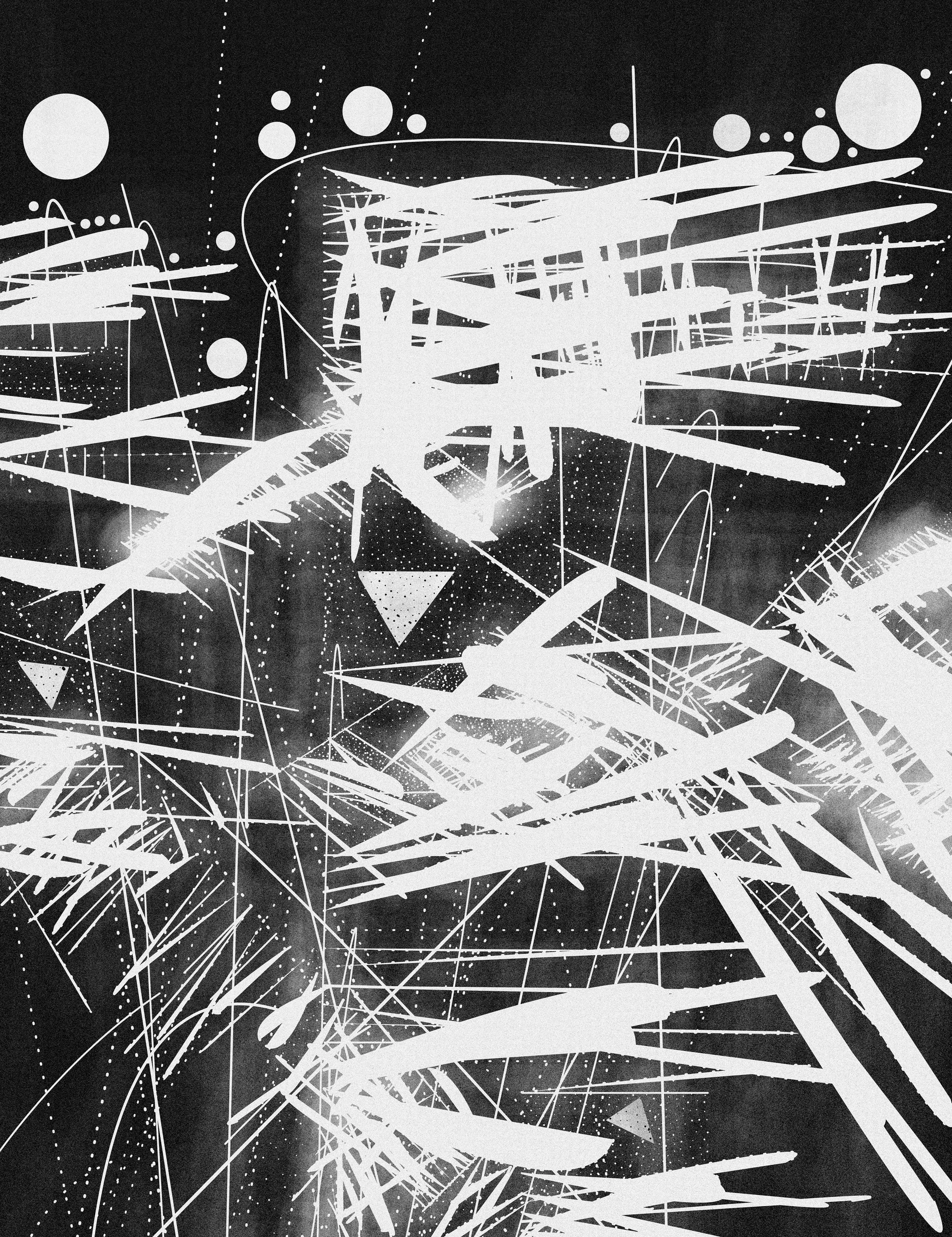 Light Years is a project from generative artist Dmitri Cherniak in partnership with The Estate of László Moholy-Nagy. It is an homage to the photogram as a medium, but with a digitally native twist. Each of the 100 unique editions was created by a code-based generative system, then hand-prepared and printed to a film negative. A high definition scan of the negative was used to develop the image as a silver gelatin print which can be claimed by the first collector of the artwork.