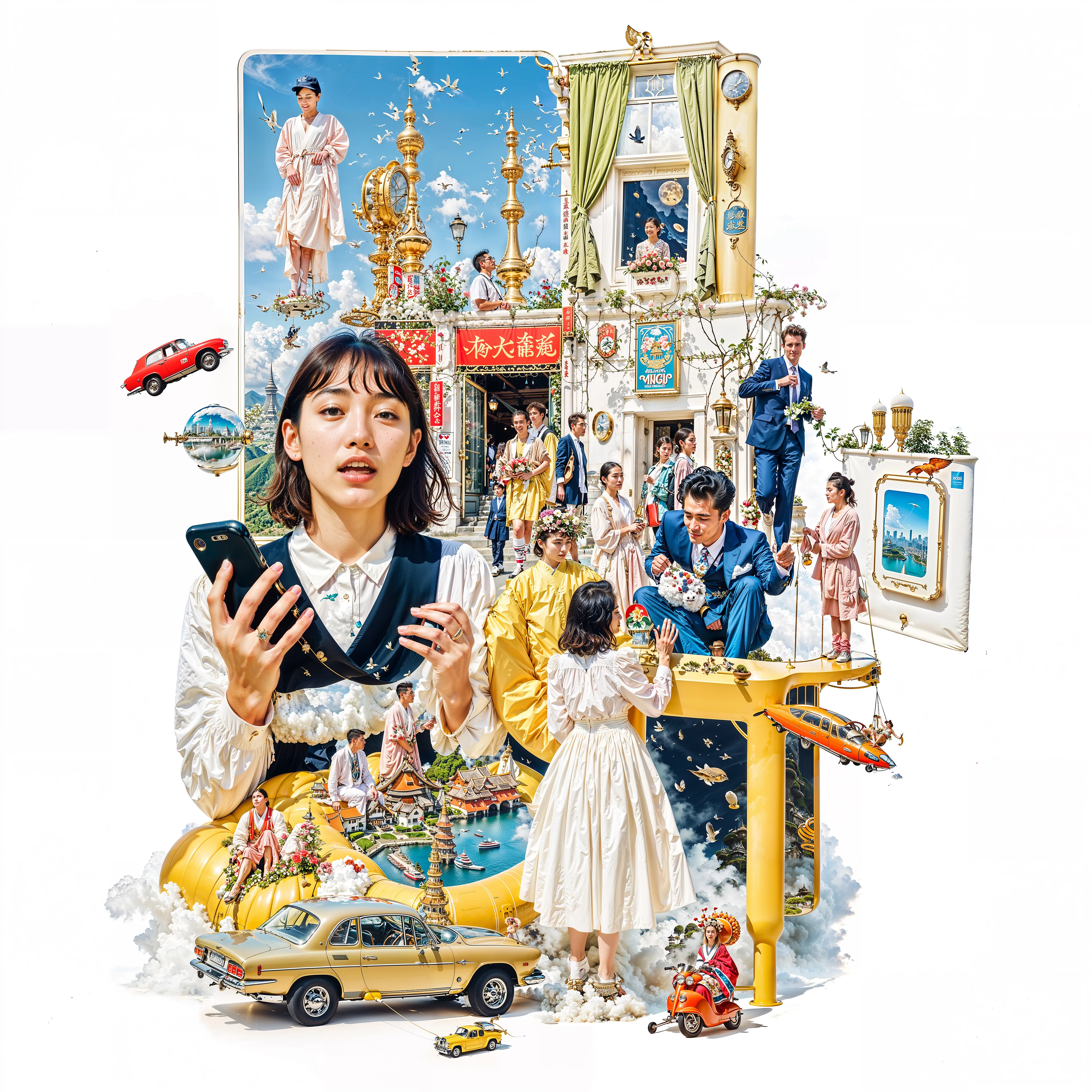 PIECES
Pieces explores how art and identity are built from shared culture and influence and what it means to call something a “piece” of art when every image and every self is already connected to everything else.

By INFINITEYAY in collaboration with AI, 2025 | 4096 × 4096 | JPG