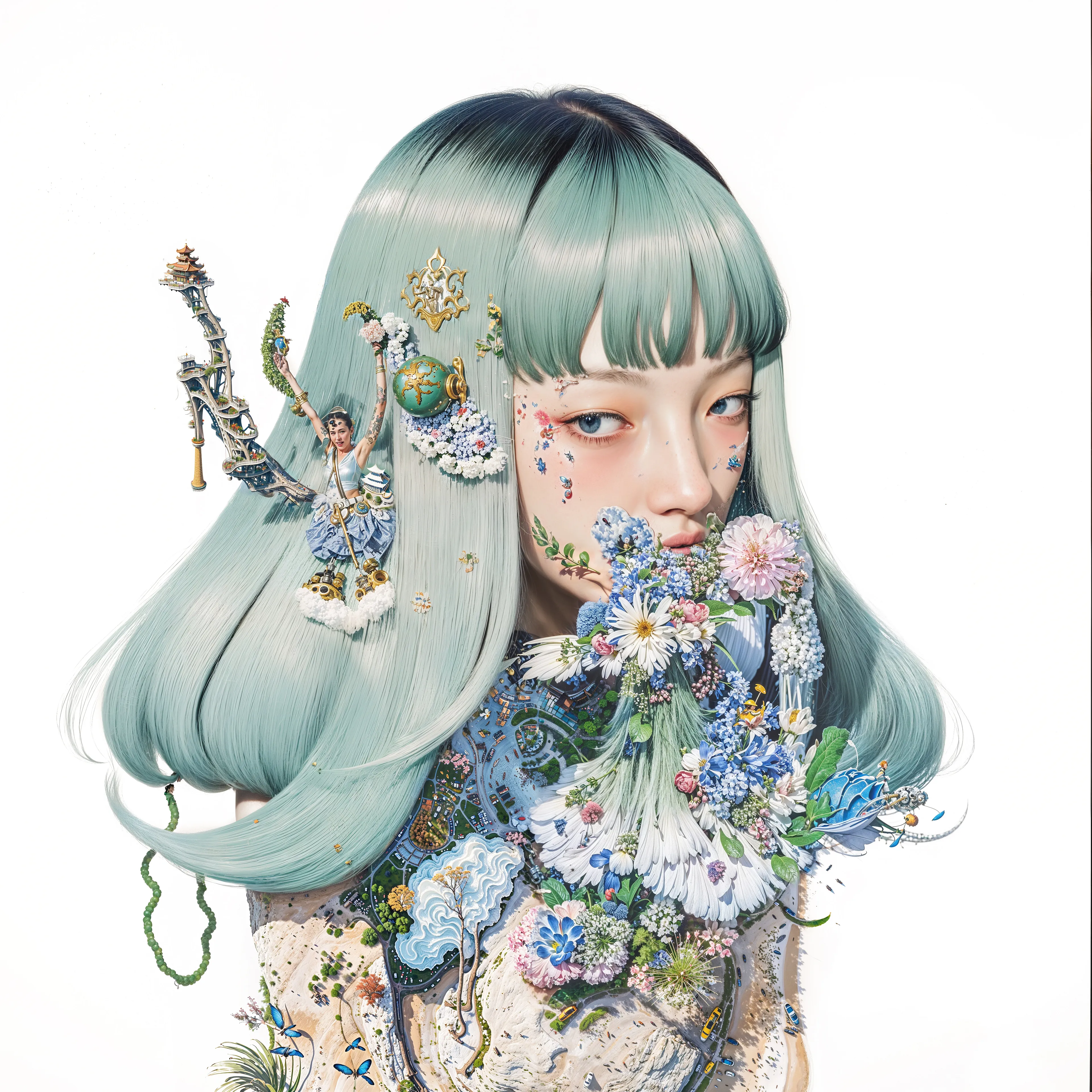 PIECES
Pieces explores how art and identity are built from shared culture and influence and what it means to call something a “piece” of art when every image and every self is already connected to everything else.

By INFINITEYAY in collaboration with AI, 2025 | 4096 × 4096 | JPG